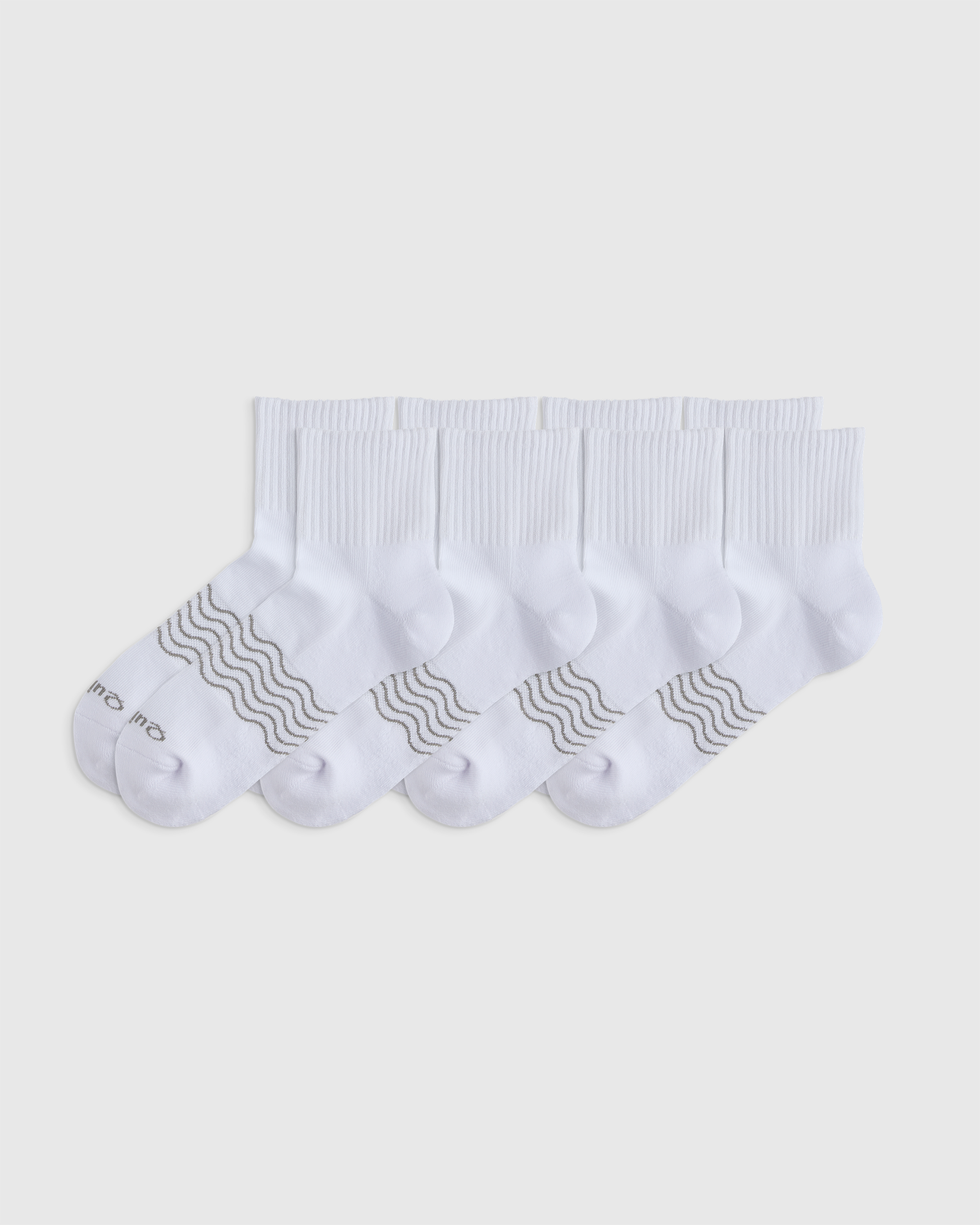 Everyday Cotton Solid Quarter Socks (4-Pack)