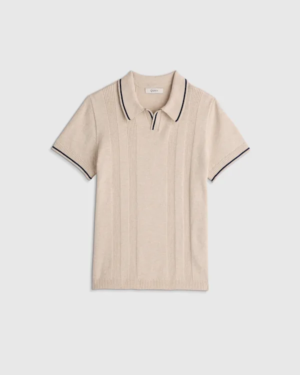 Boys 100% Organic Cotton Short Sleeve Sweater Polo