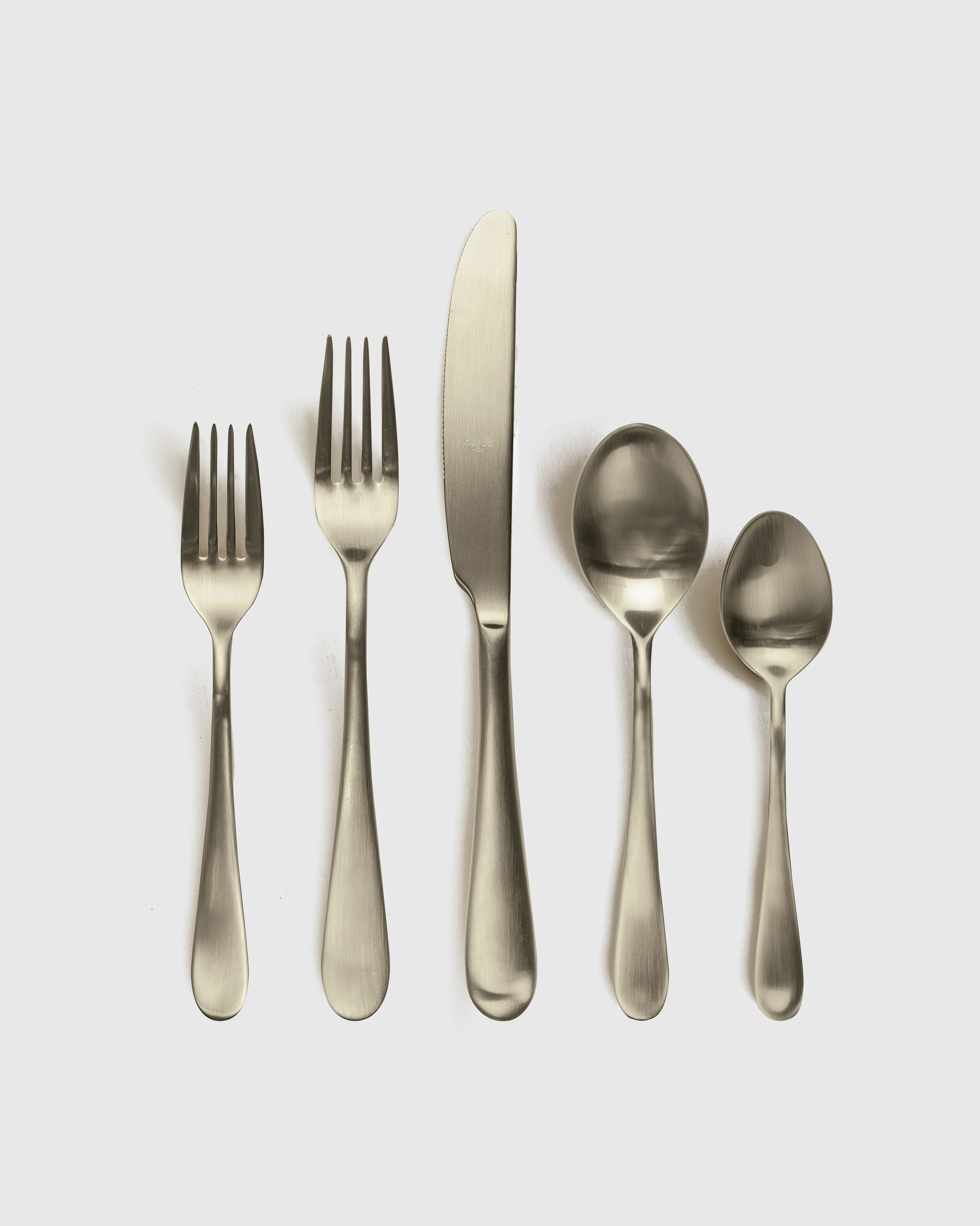 Quince Natura Flatware 20-pc Set In Brushed Champagne