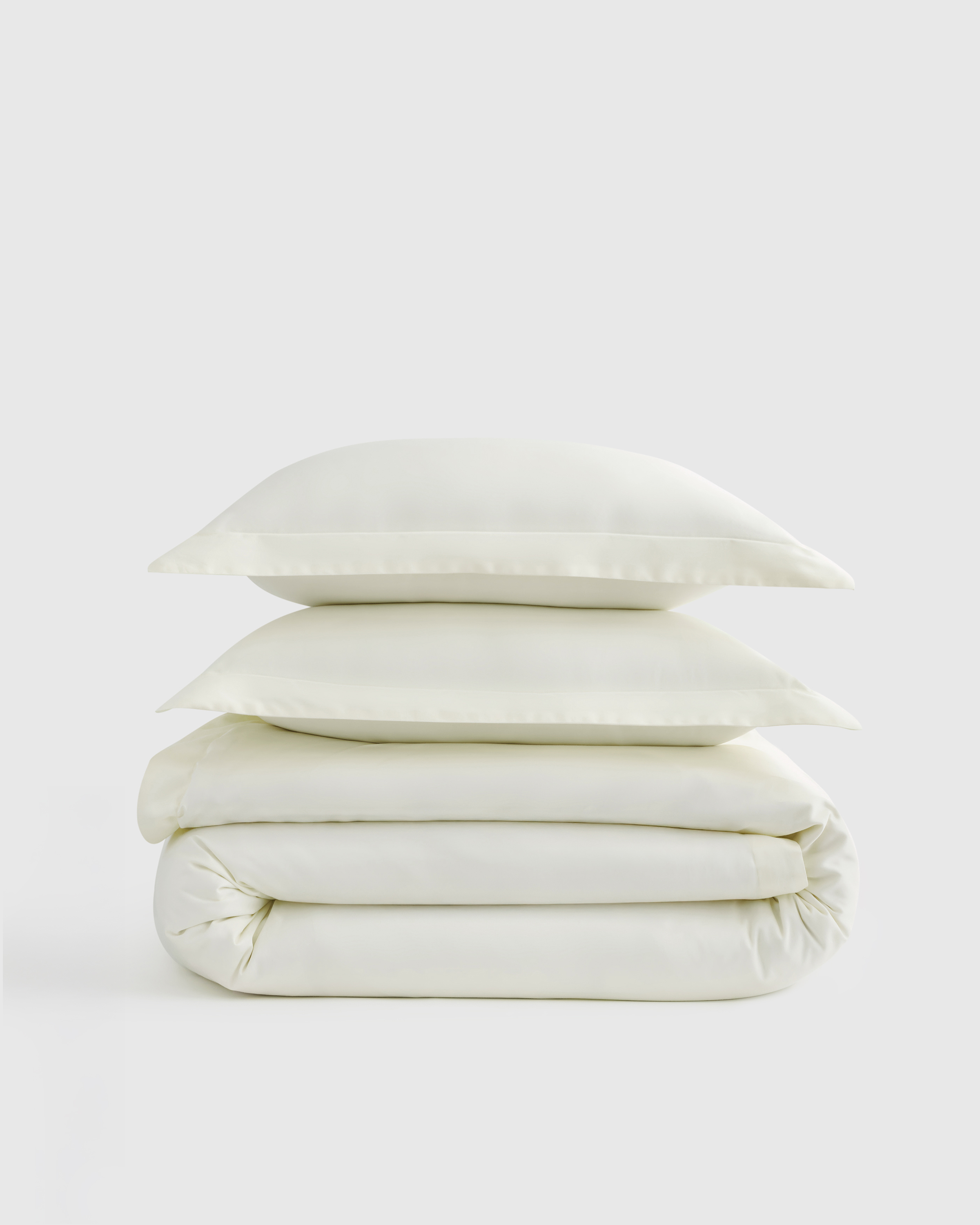 Giza Cotton Sateen Duvet Cover Set (Stone and King/Cal King)