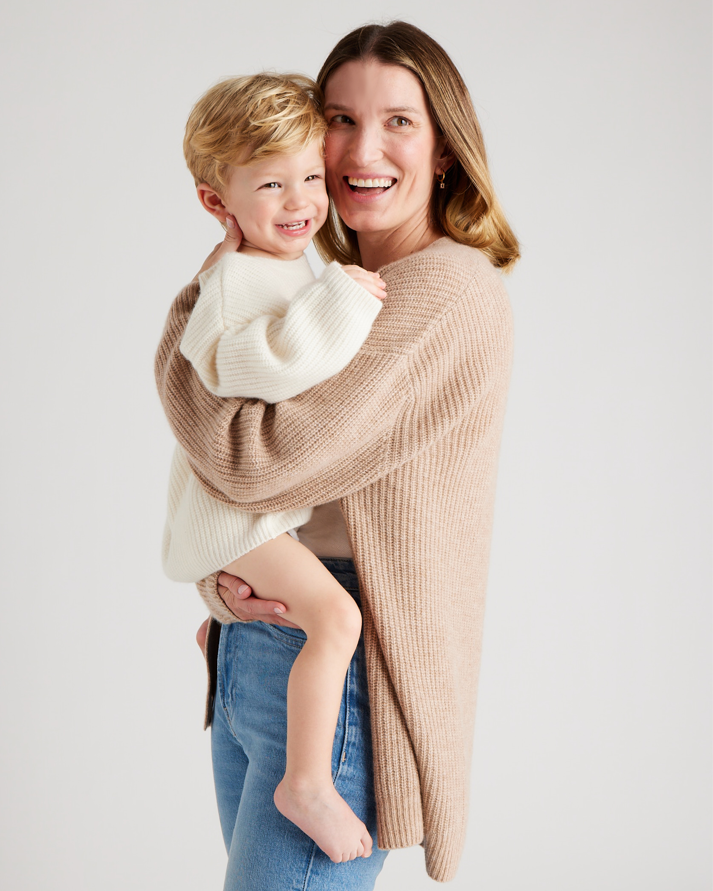 Mongolian Cashmere Fisherman Tunic Sweater - Baby - thumbnail 9