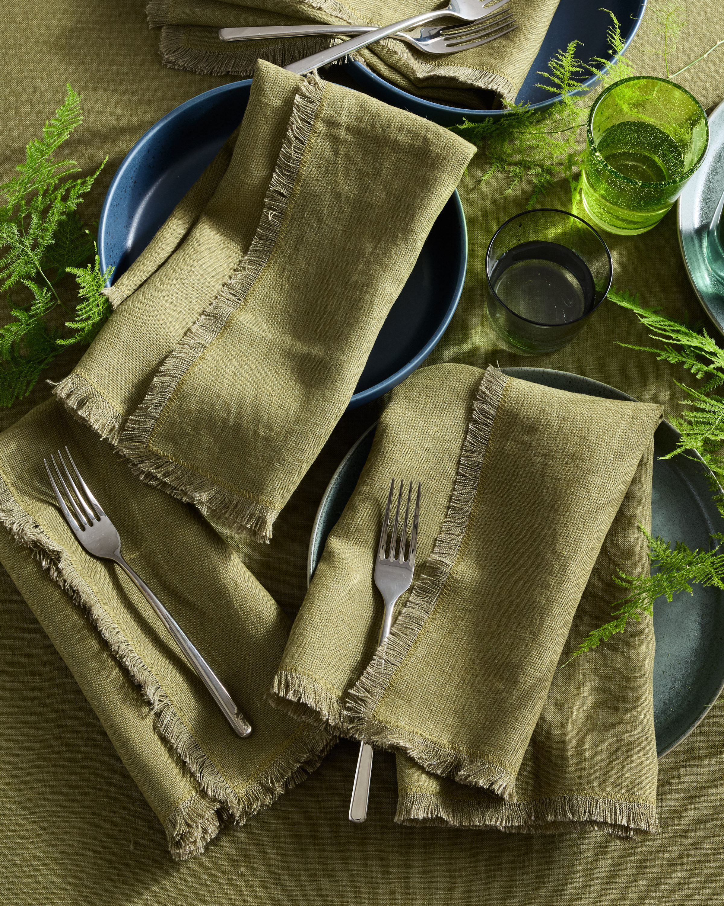 European Linen Fringe Napkins (Set of 8) - thumbnail 8