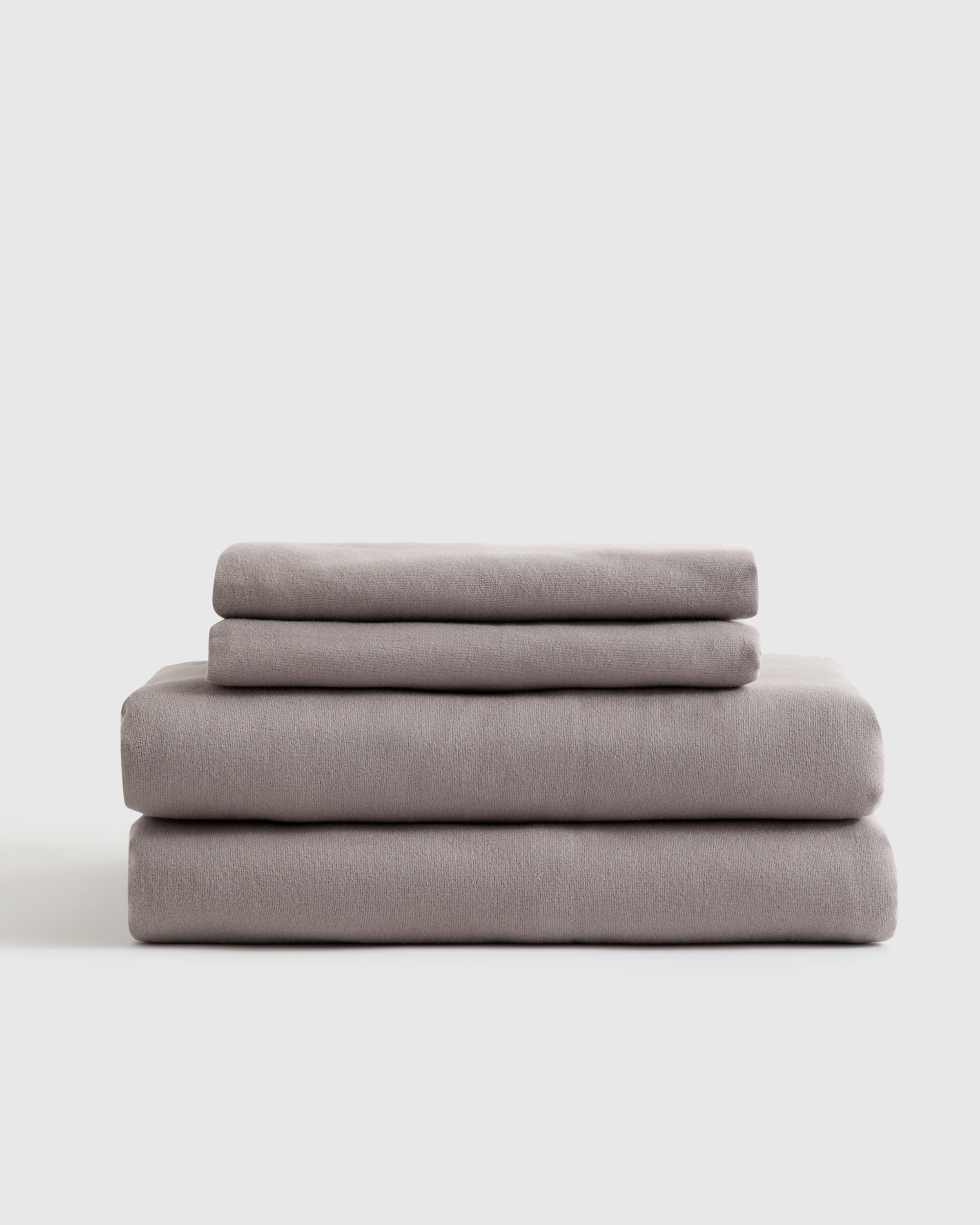 Luxury Organic Flannel Sheet Set - Grey - Queen