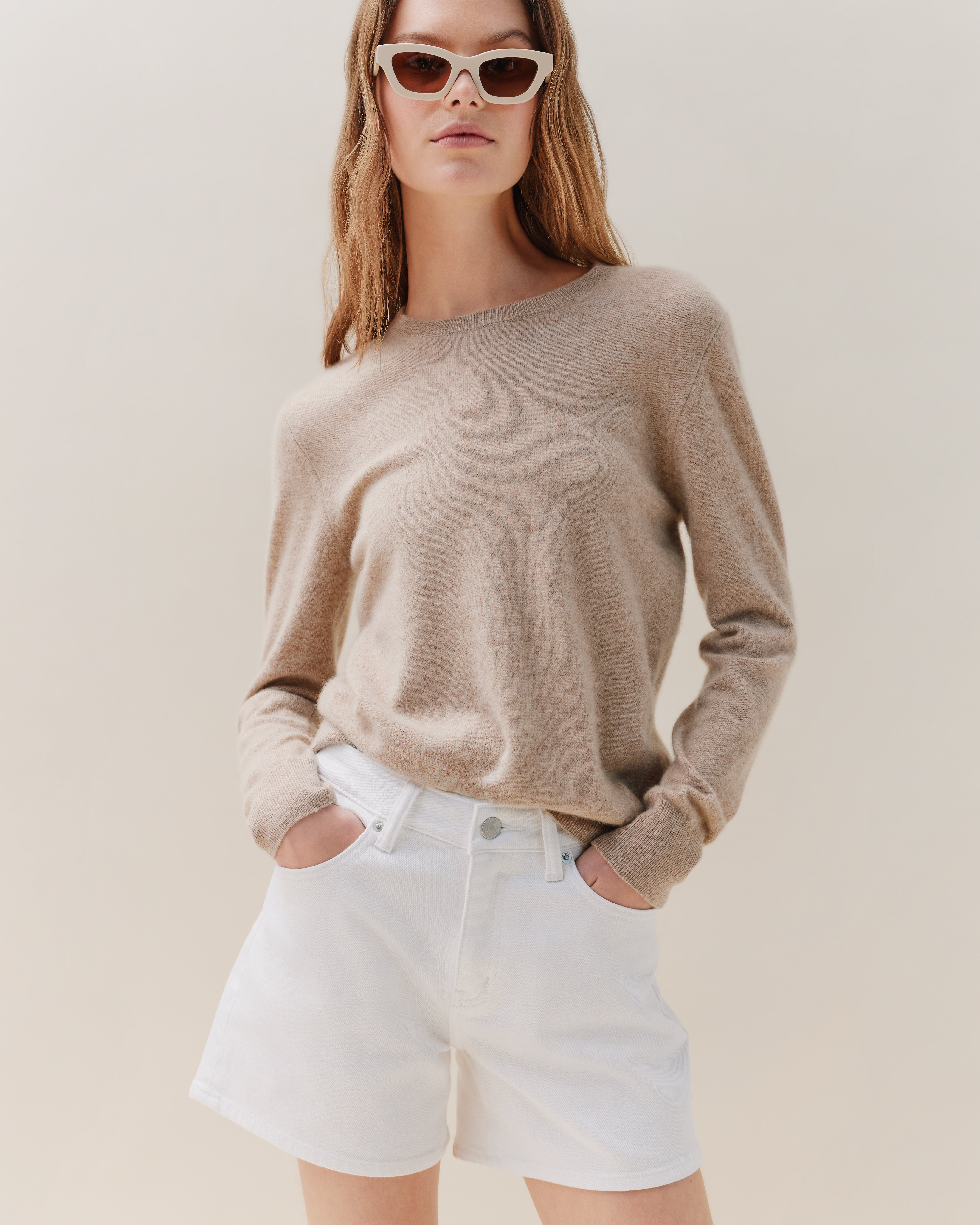 Mongolian Cashmere Crewneck Sweater
