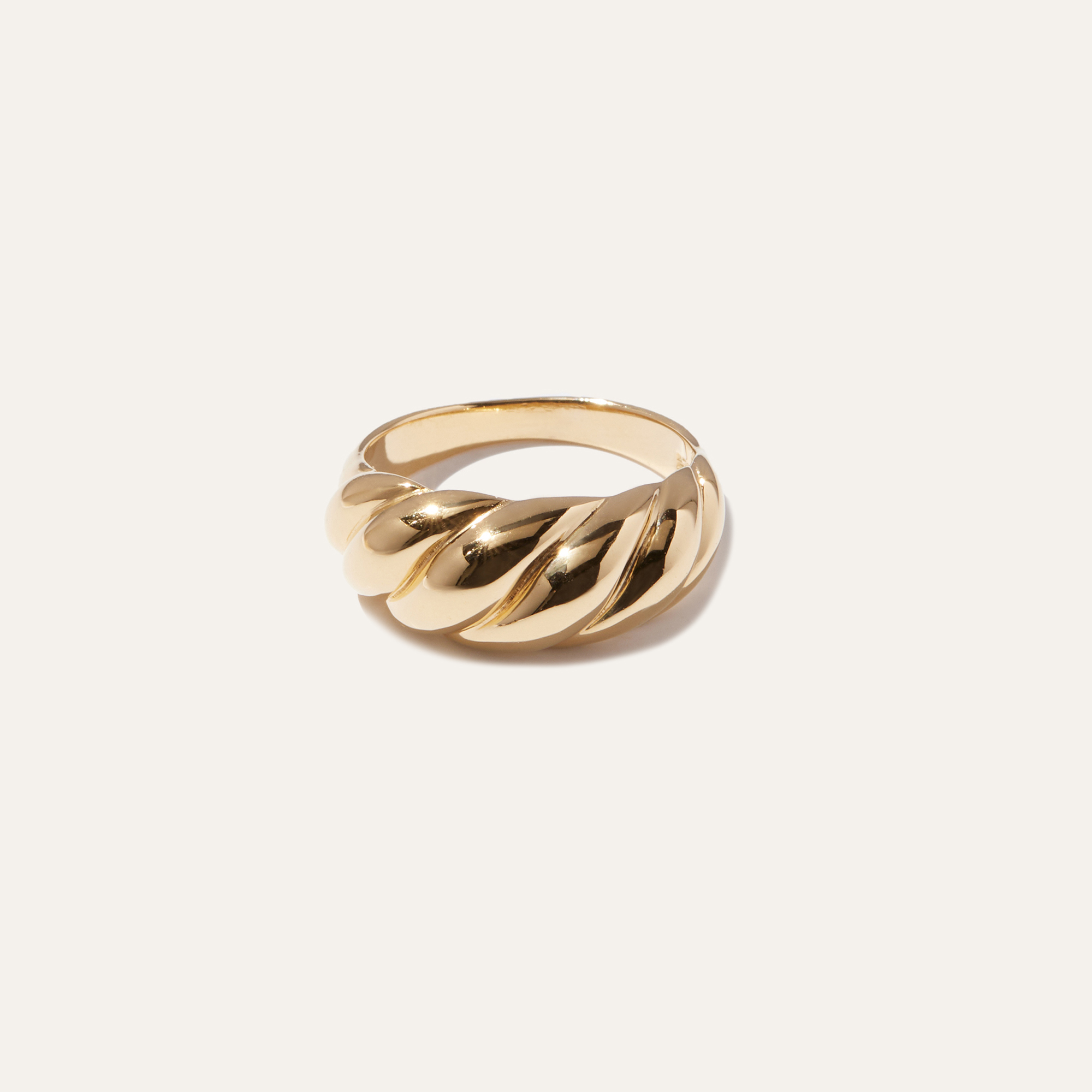 Quince Women's Croissant Ring In Gold Vermeil
