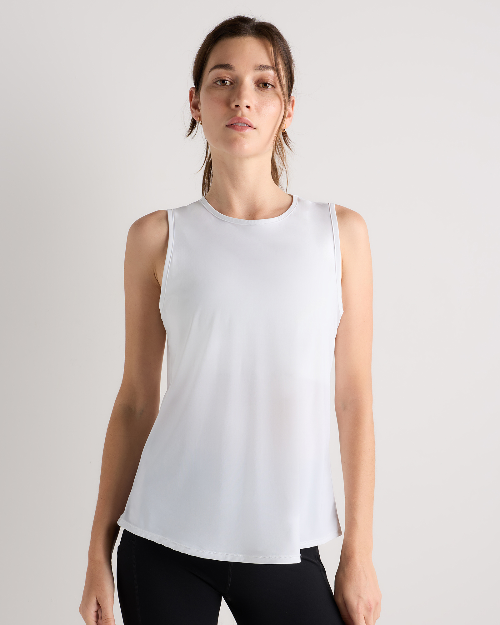 Essential Run Tank in Classic White