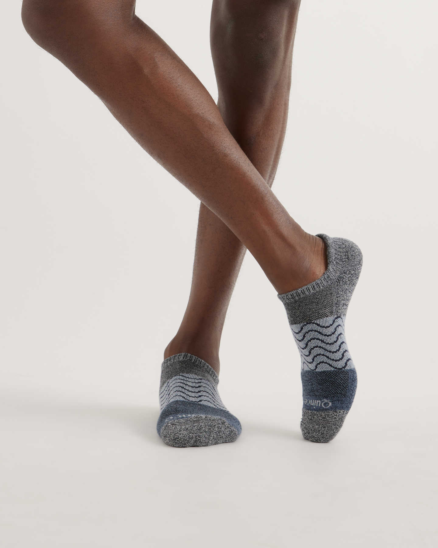 Organic Tri-Block Marl Ankle Socks (4-pack) - Blue Purple Black Mix - 5 - Thumbnail