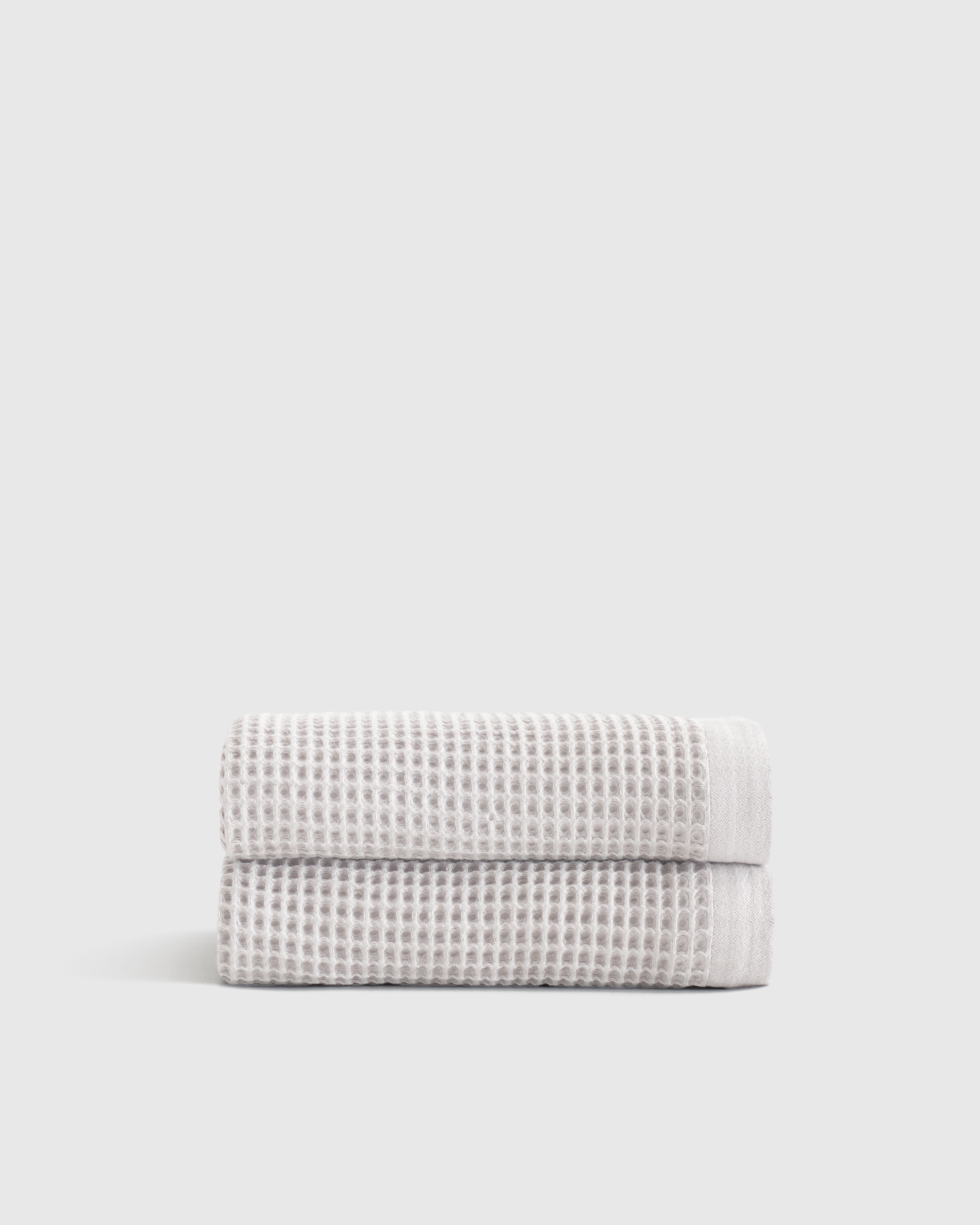 Quince Organic Turkish Waffle Bath Towels In Blue