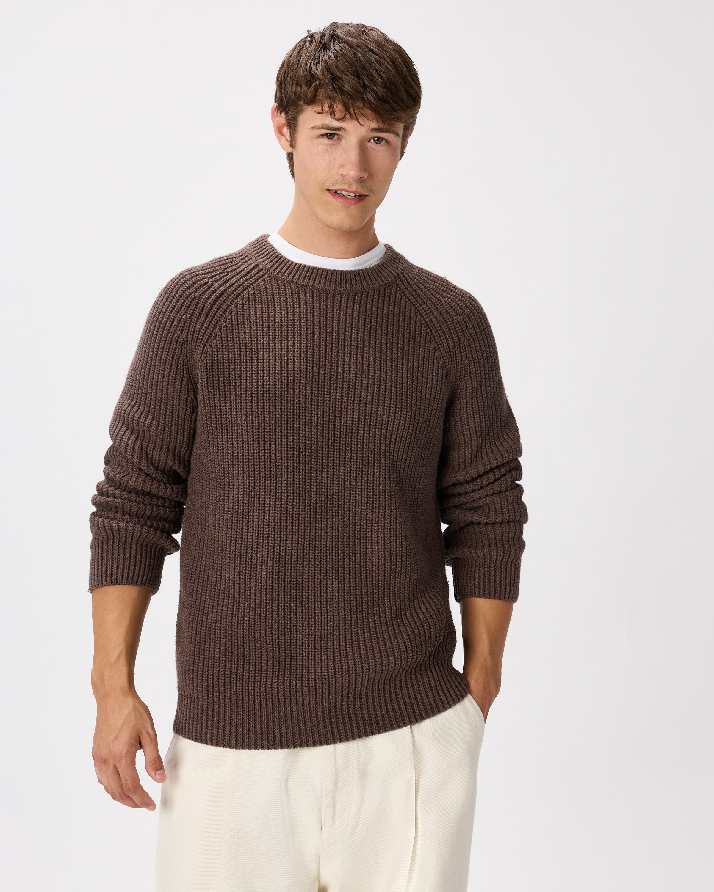 100% Organic Cotton Fisherman Crew Sweater