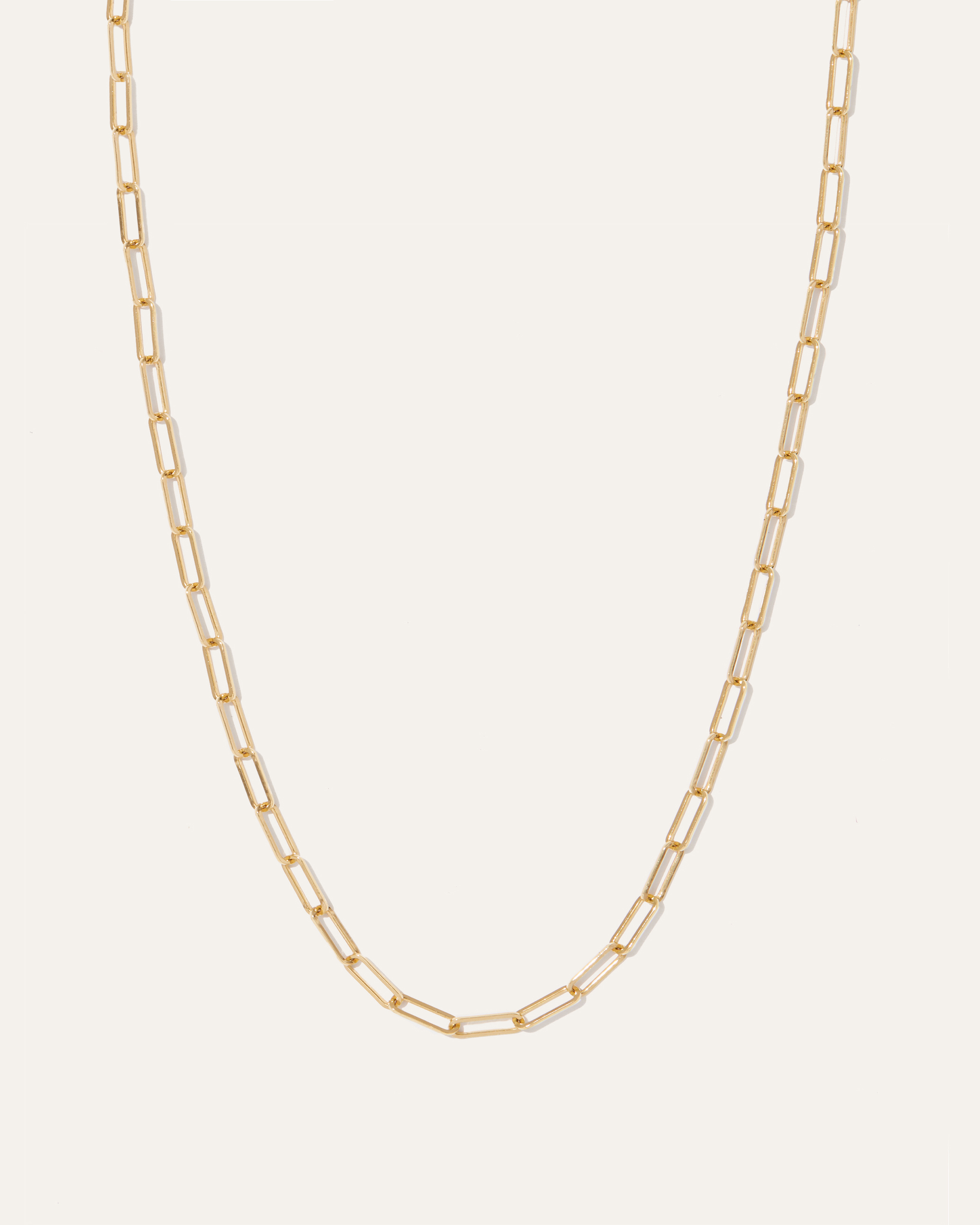 Quince Women's 14k Gold Long Chain Link Necklace