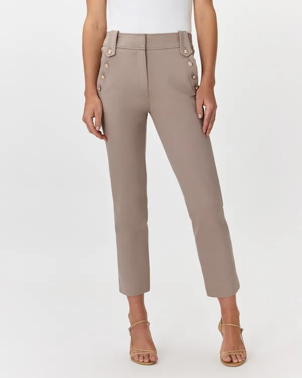 Ultra-Stretch Ponte Straight Leg Mariner Pants