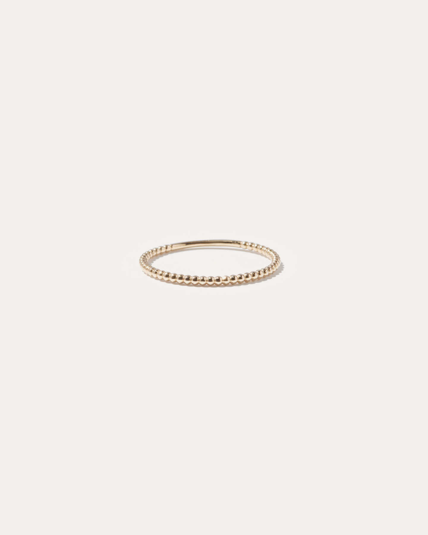 14k Gold Beaded Ring - Yellow Gold