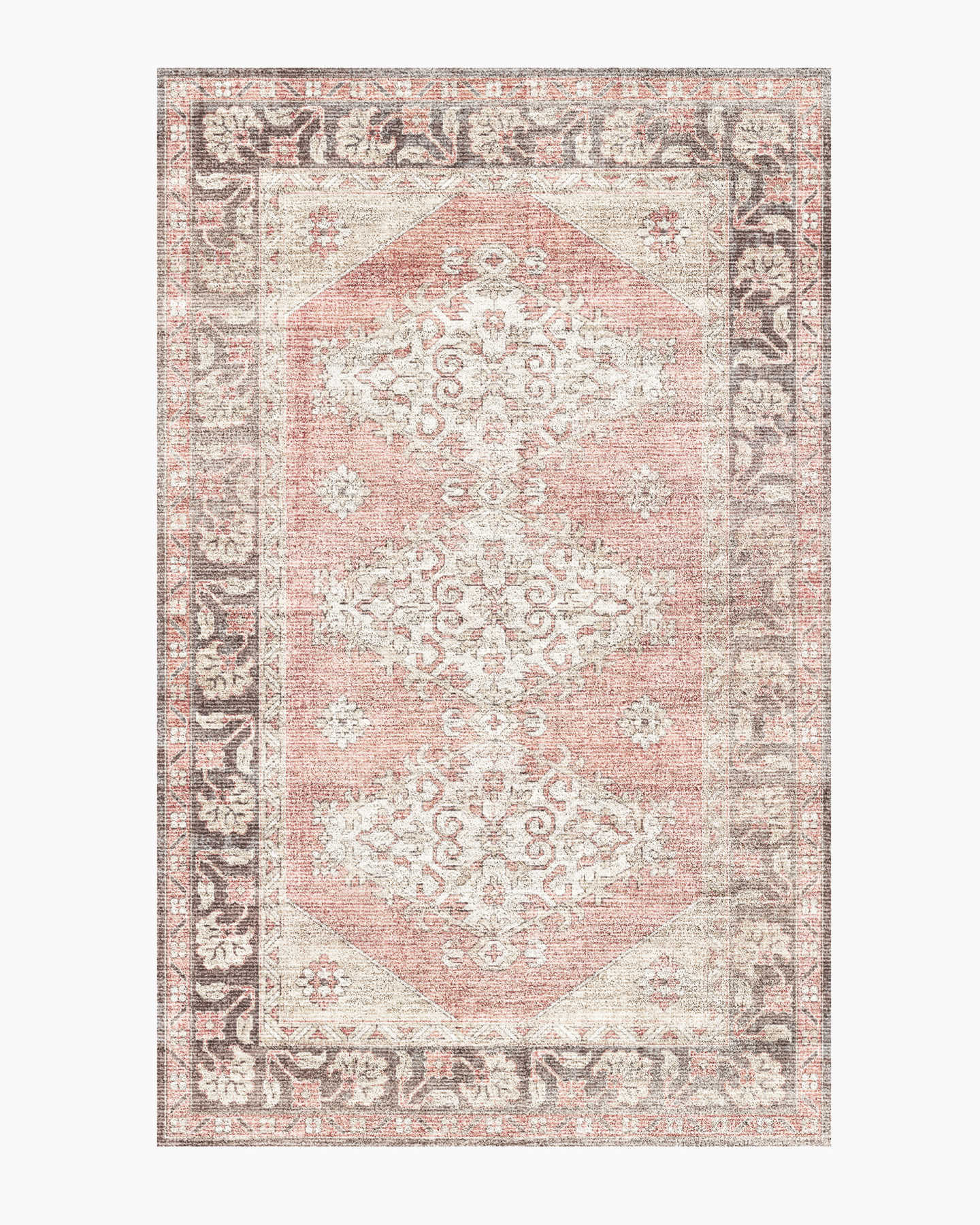 Maya Hand-Knotted Wool Rug - Rose Multi - 0