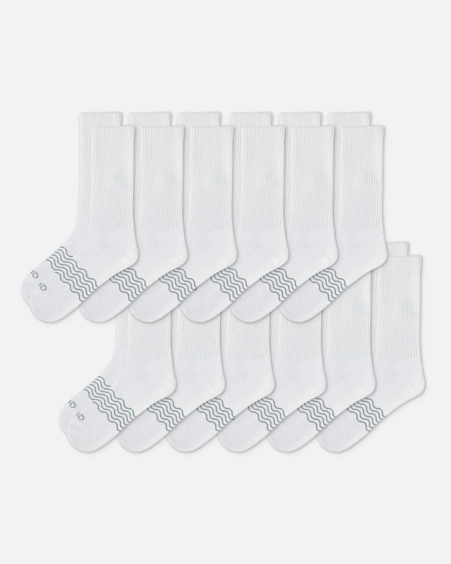 Organic Crew Socks (12-pack) - White