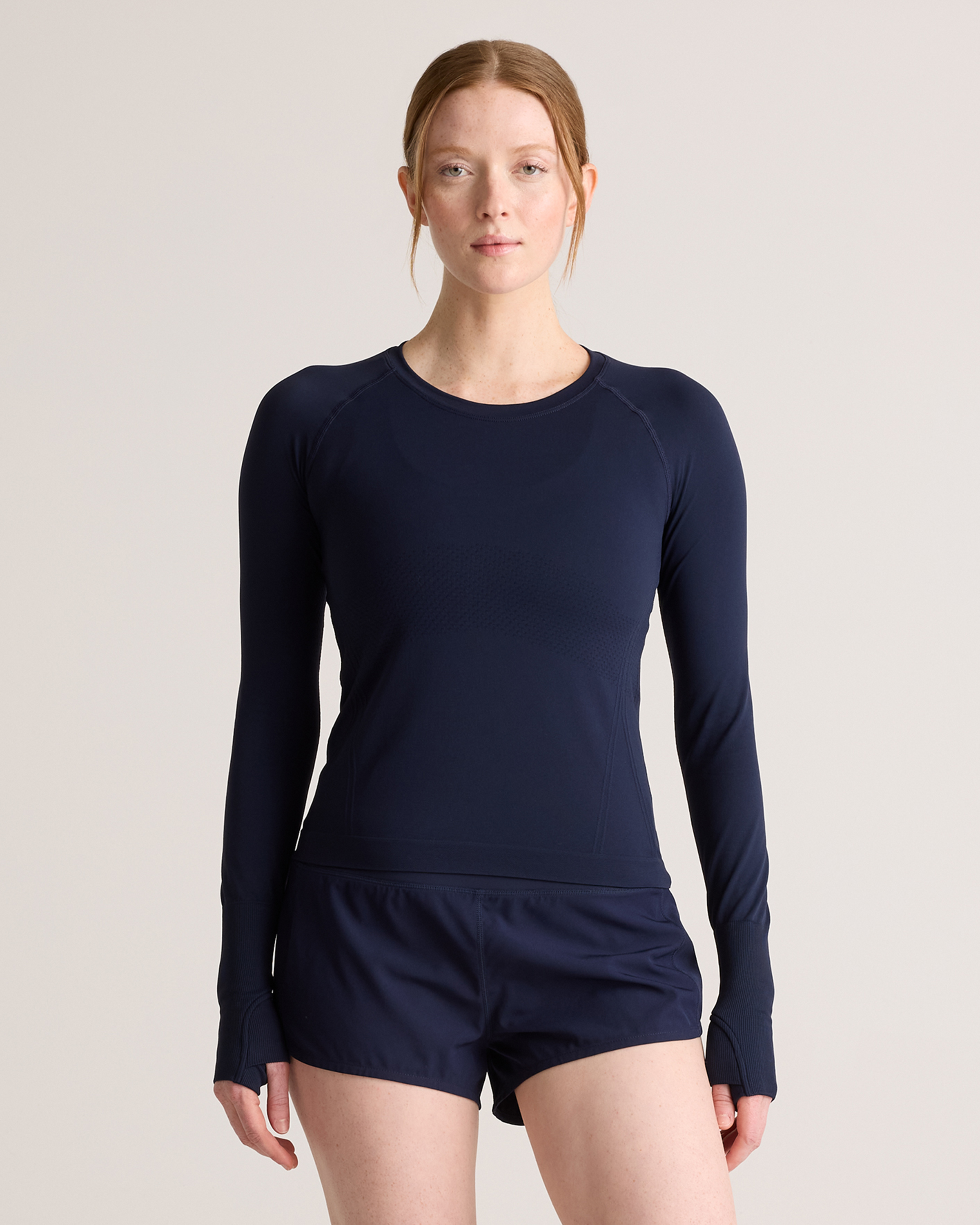 Seamless Waist-Length Long Sleeve Top