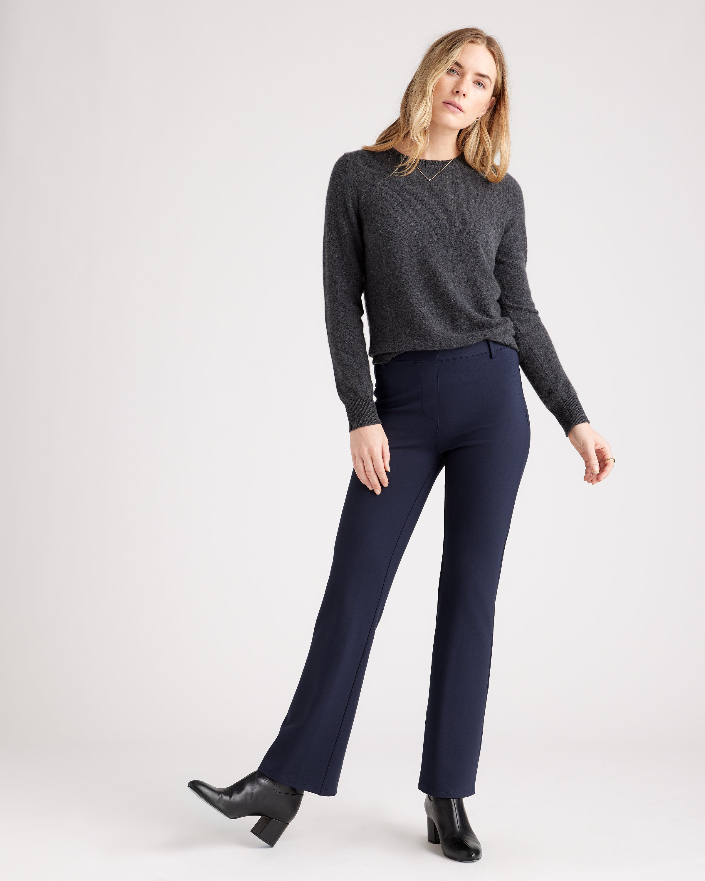 ponte bootcut trousers