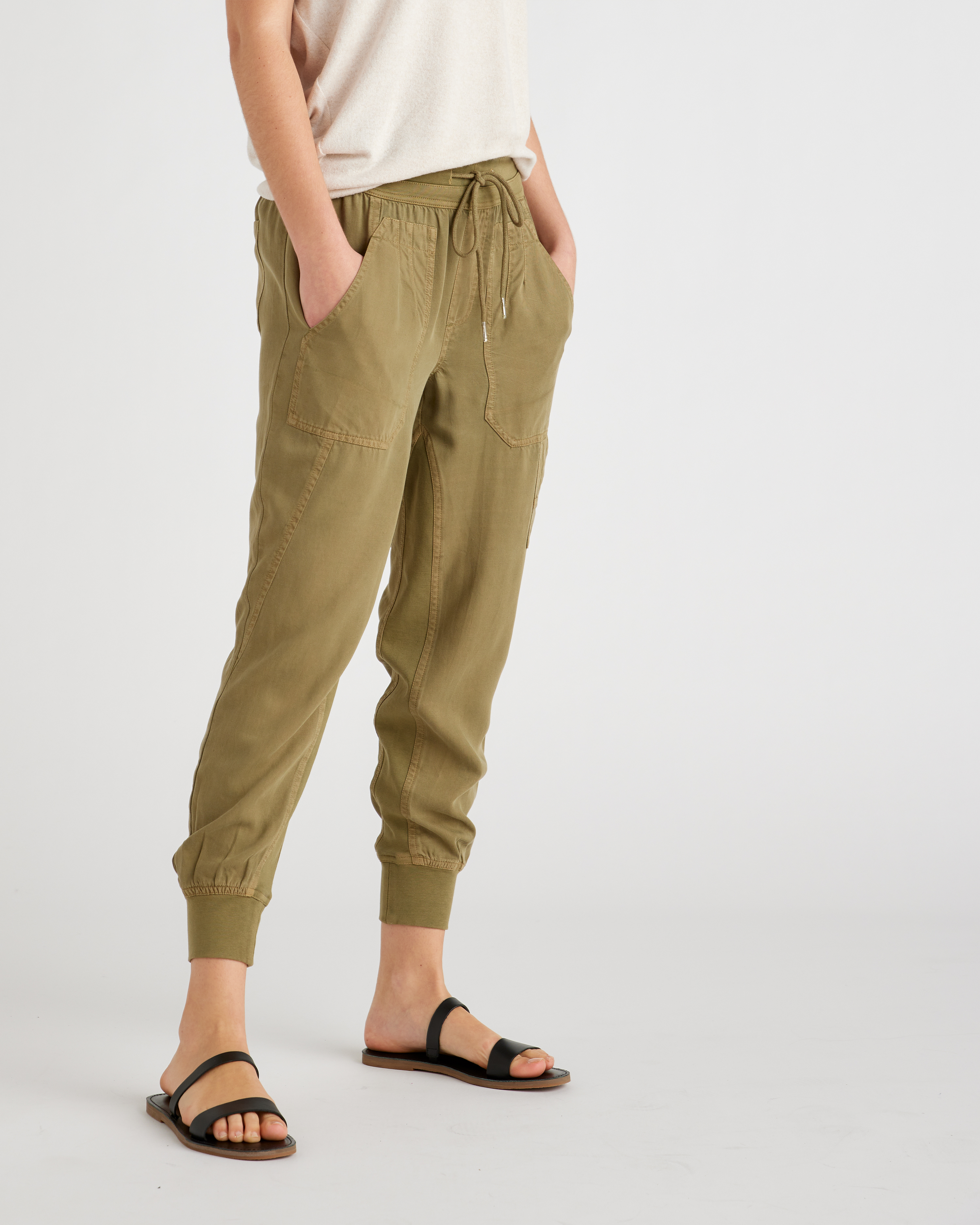 Vintage Wash Tencel Utility Jogger