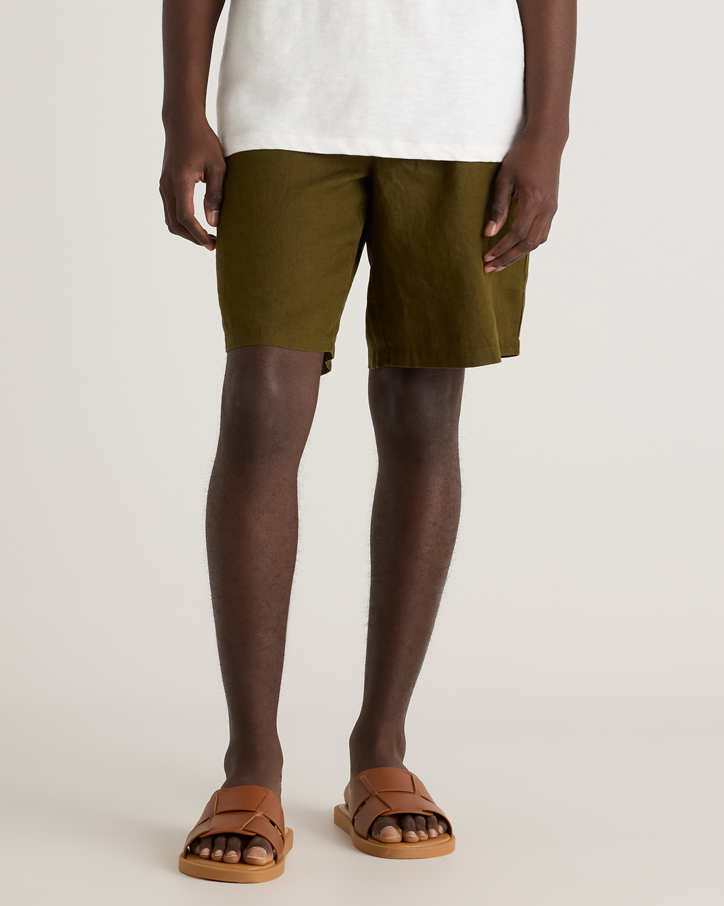 100% European Linen Shorts - 10"
