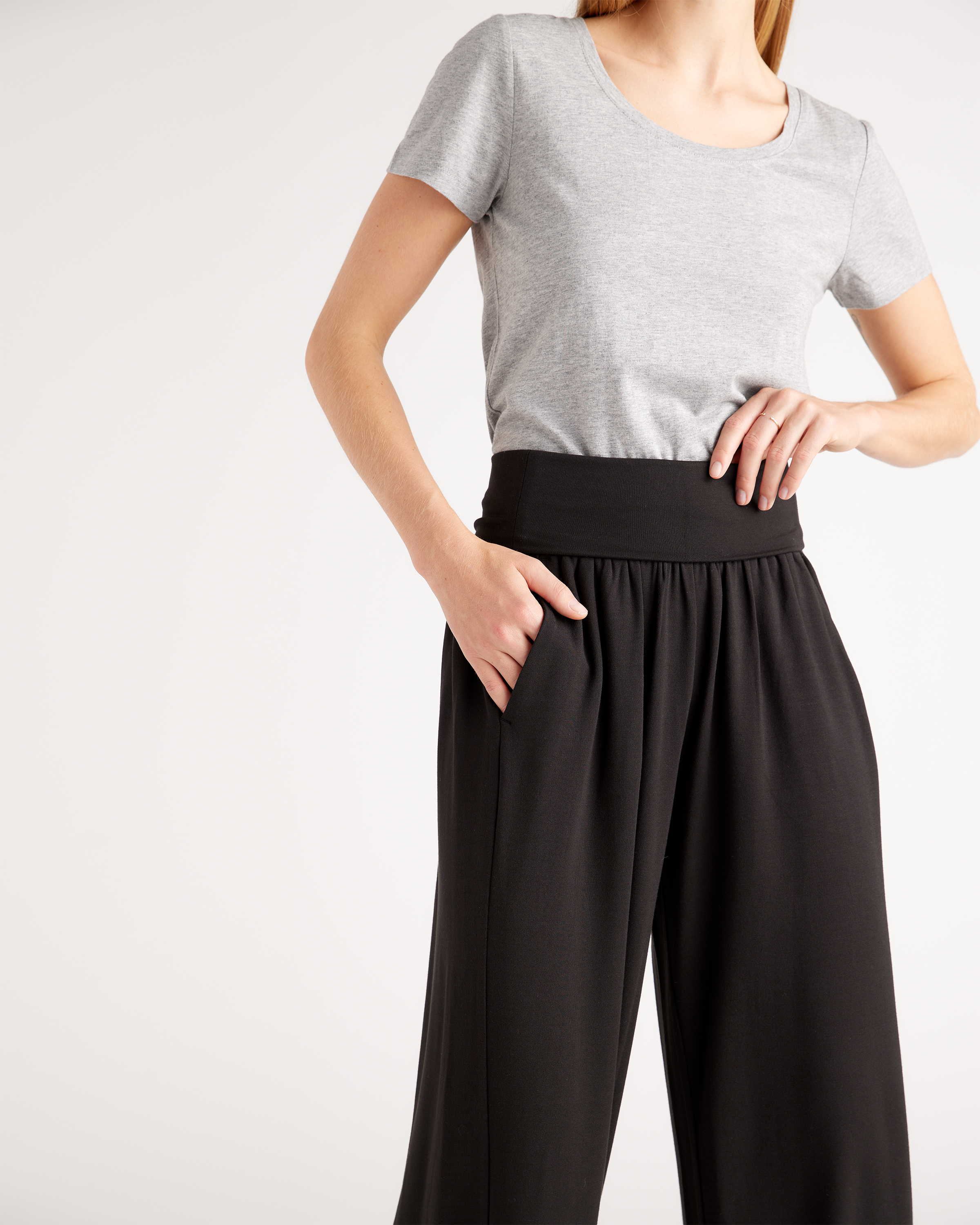 French Terry Modal Wide Leg Pant