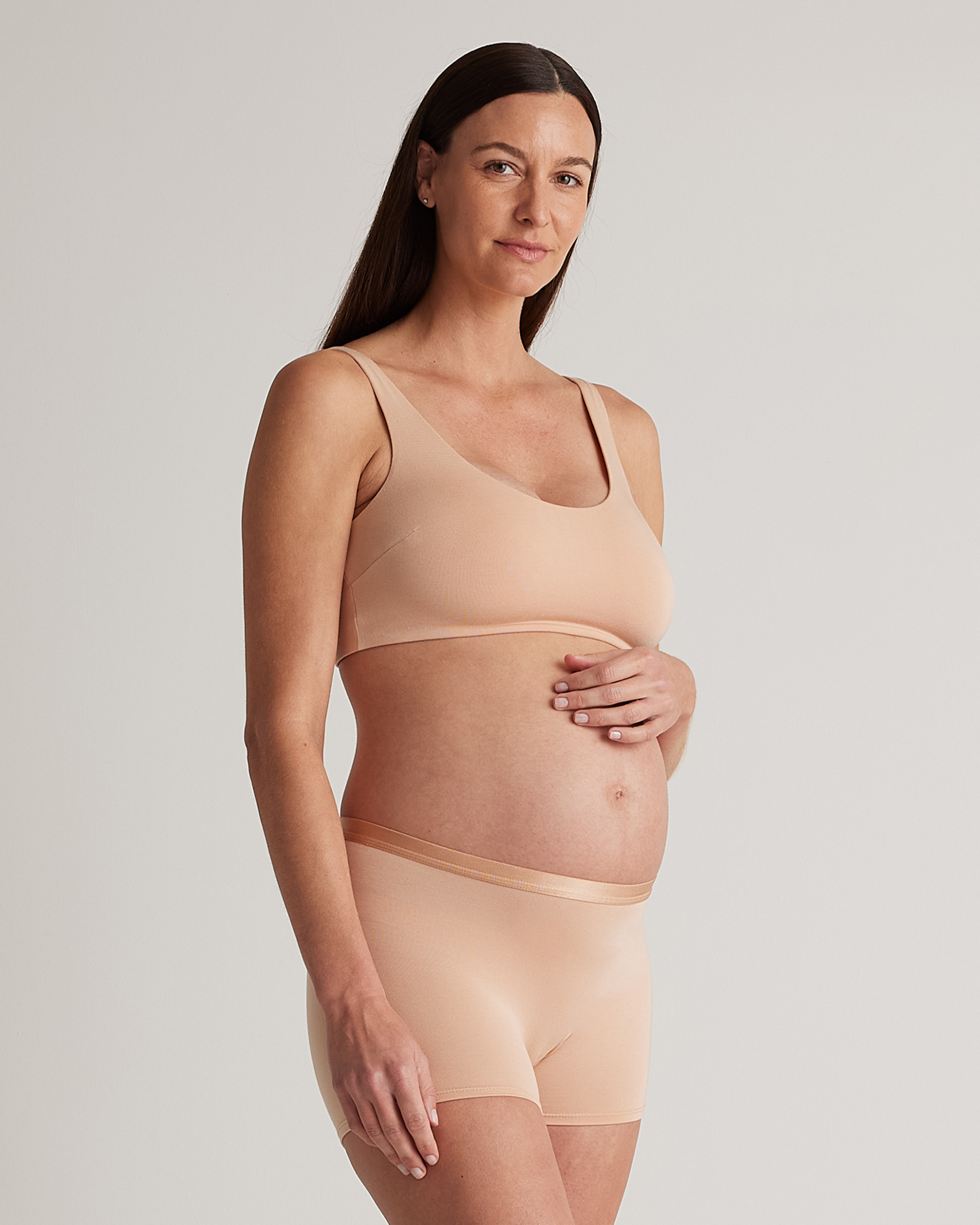 Quince Women's Micromodal Maternity & Postpartum Bralette In Warm Sand