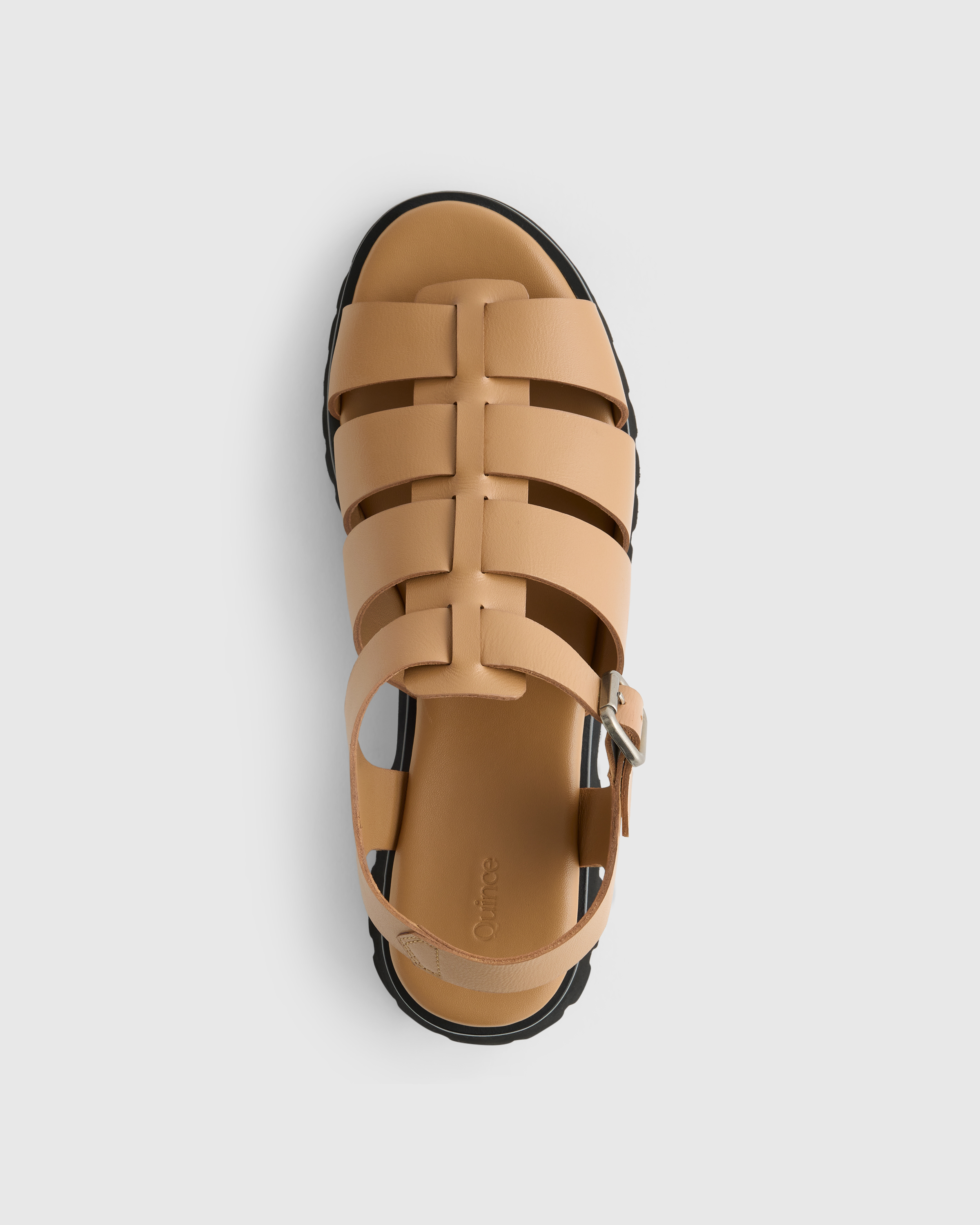 Italian Leather Lug Sole Fisherman Sandal - thumbnail 4