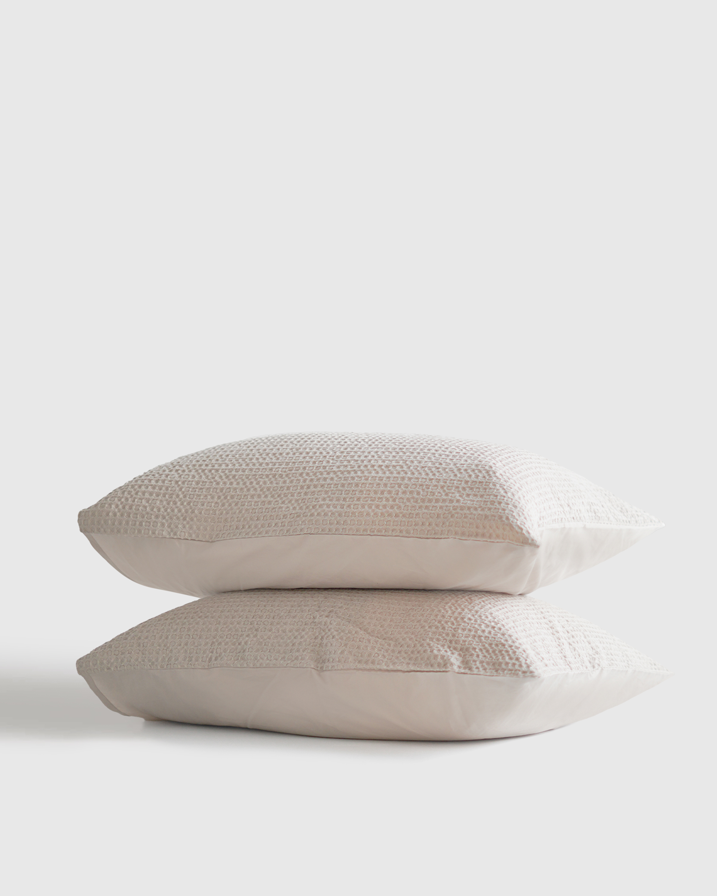 Organic Luxe Honeycomb Sham Set