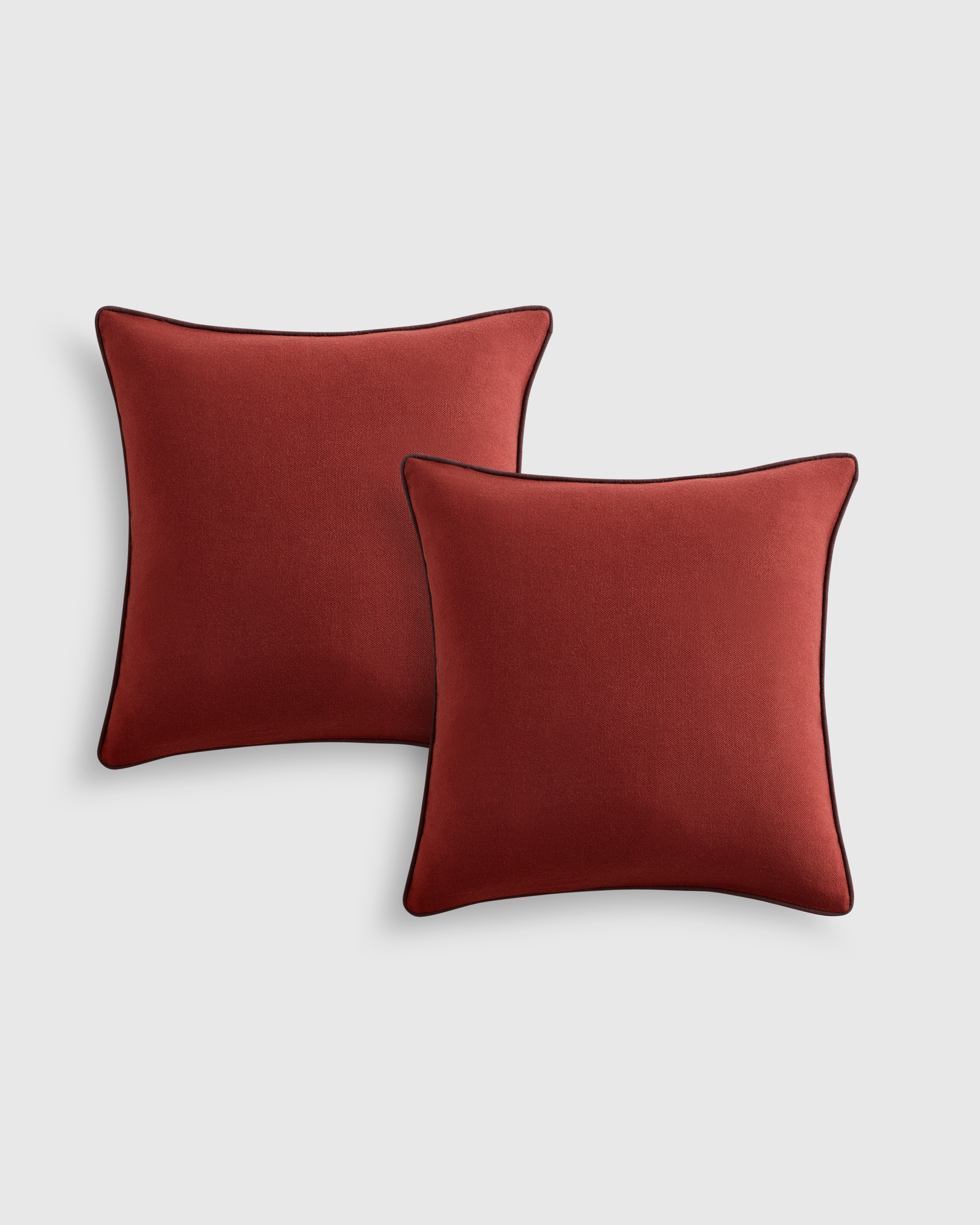 Contrast Piped Wool Pillow Cover (Set of 2) by Quince