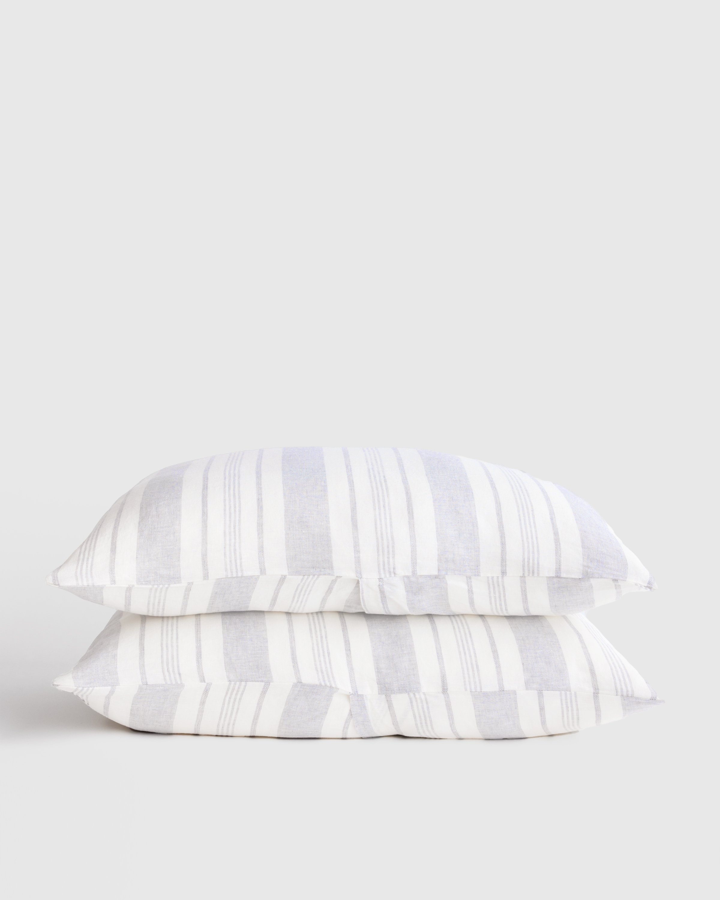 European Linen Modern Stripe Sham Set (Standard) by Quince
