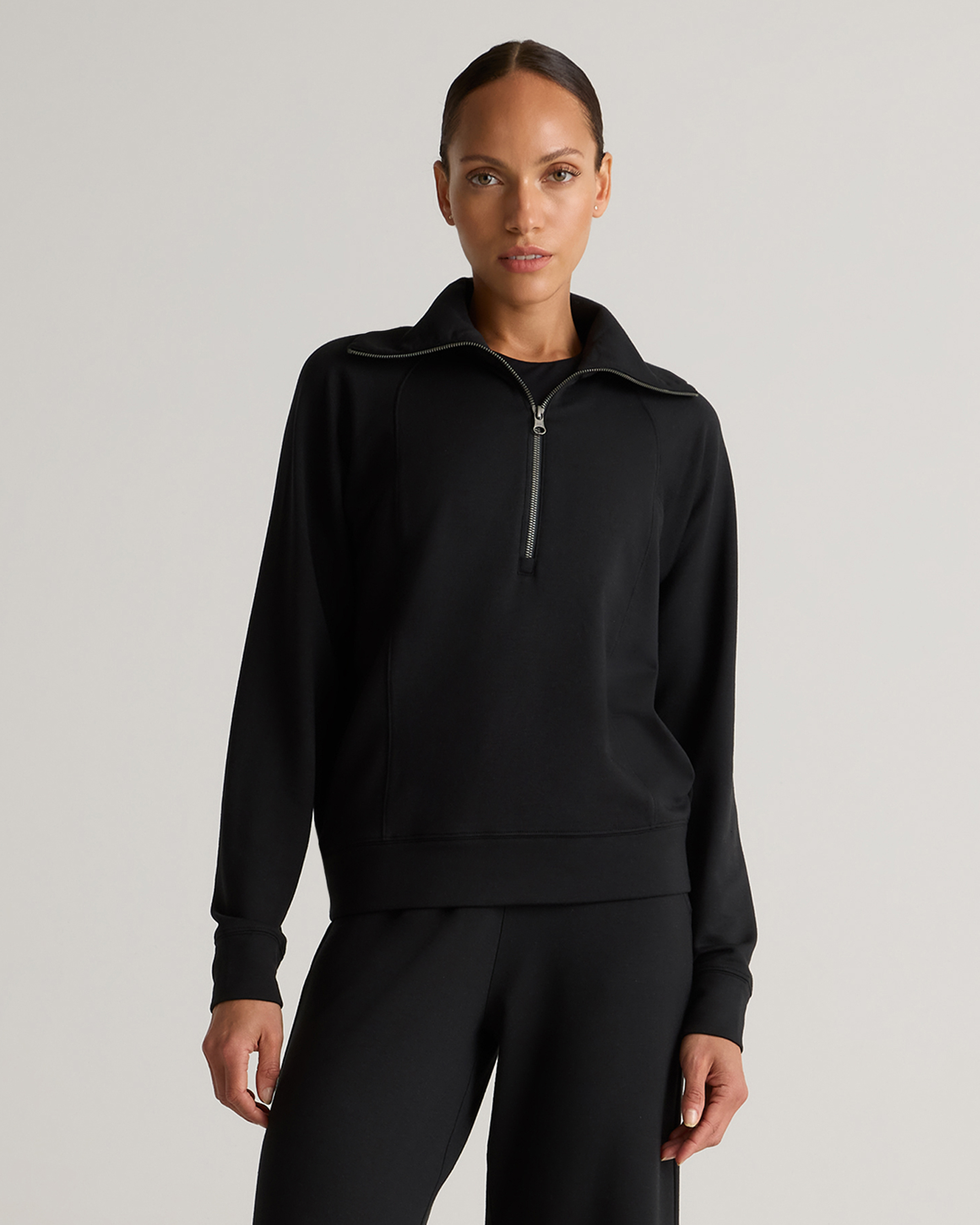 ★22-23FW新作★WKNDRS★FLEECE HALF ZIPUP Front Pocket Womens Sweatshirts Half Zip Cropped Pullover