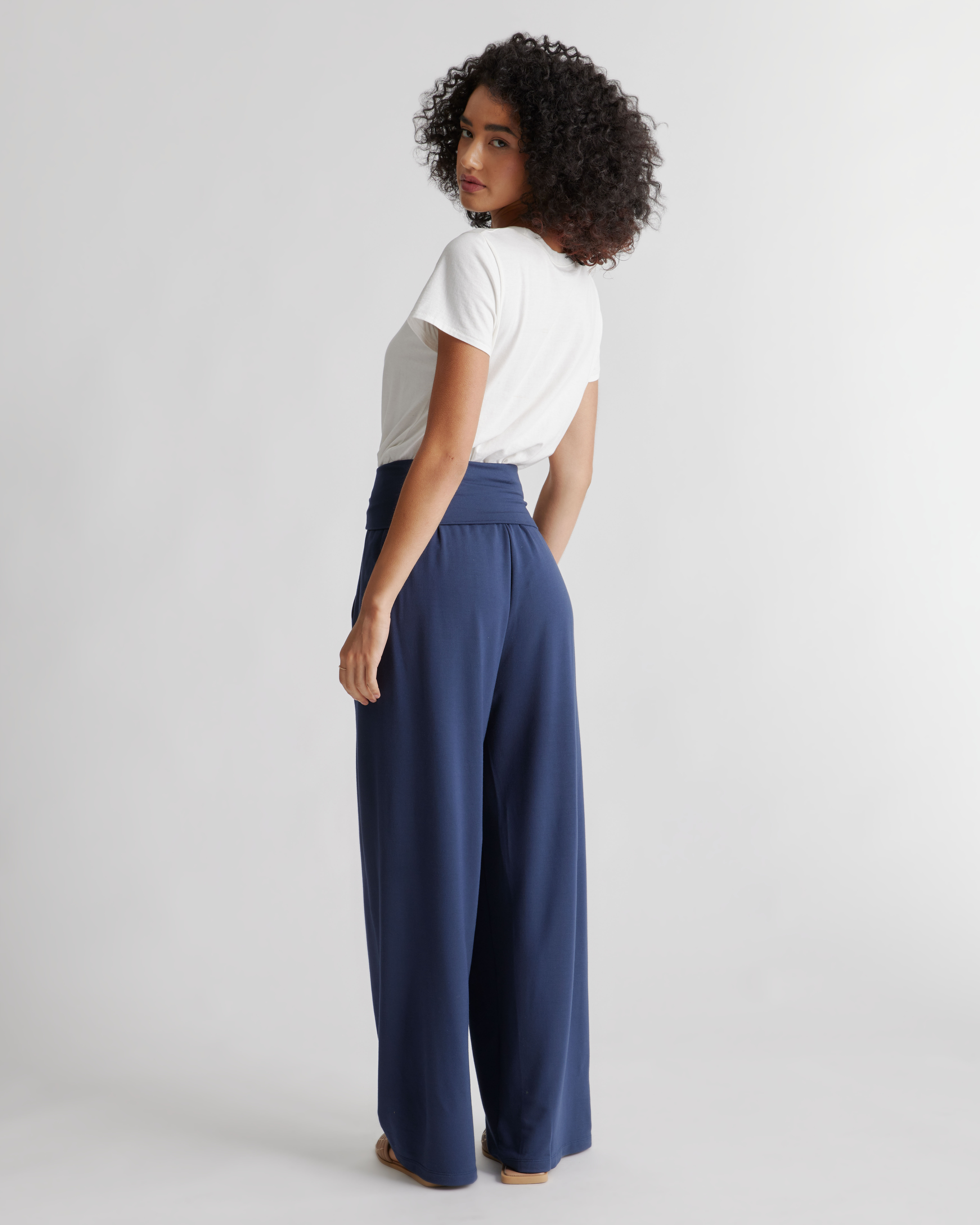 modal wide leg pants