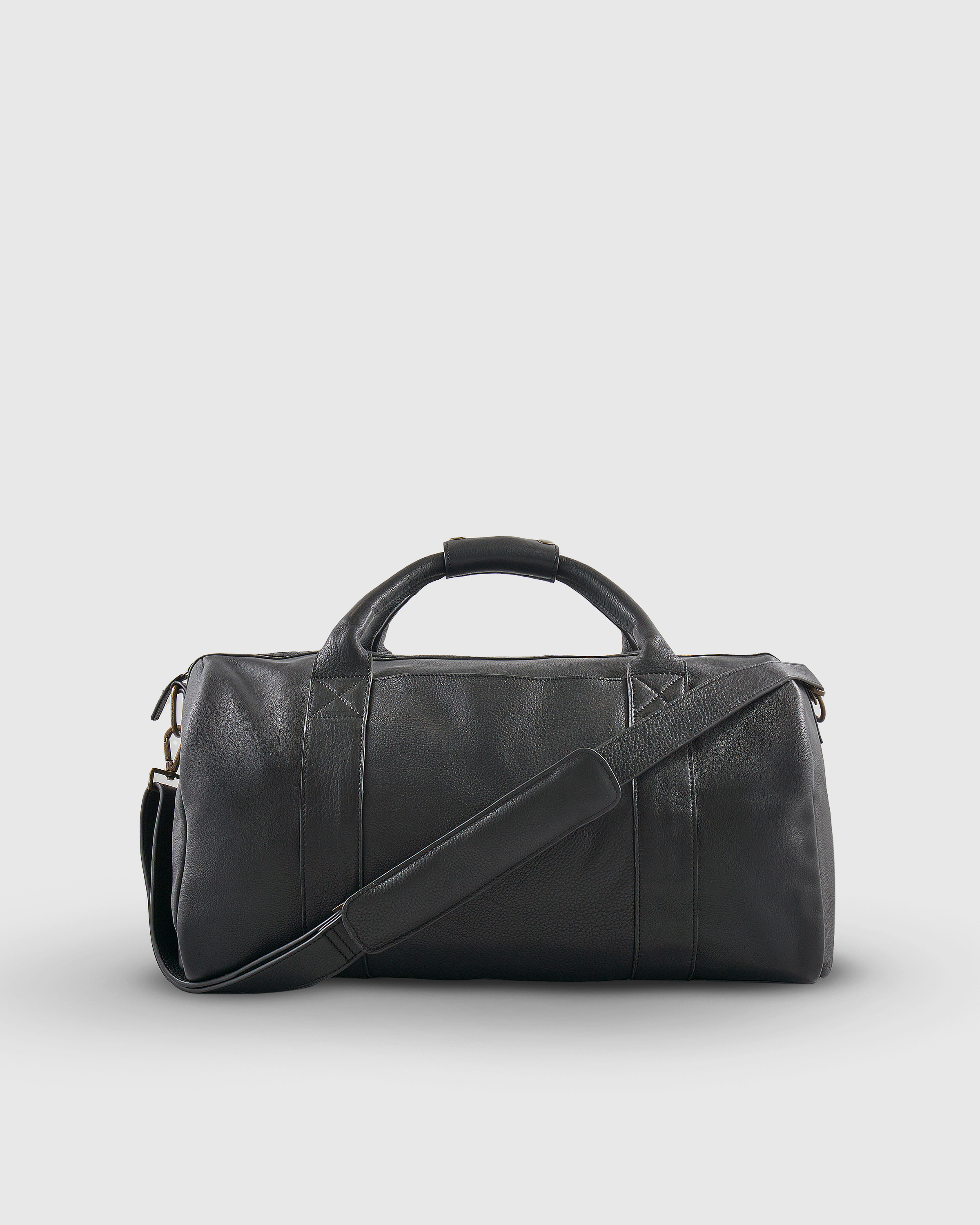 Quince Men's Nappa Leather Duffle Bag In Black