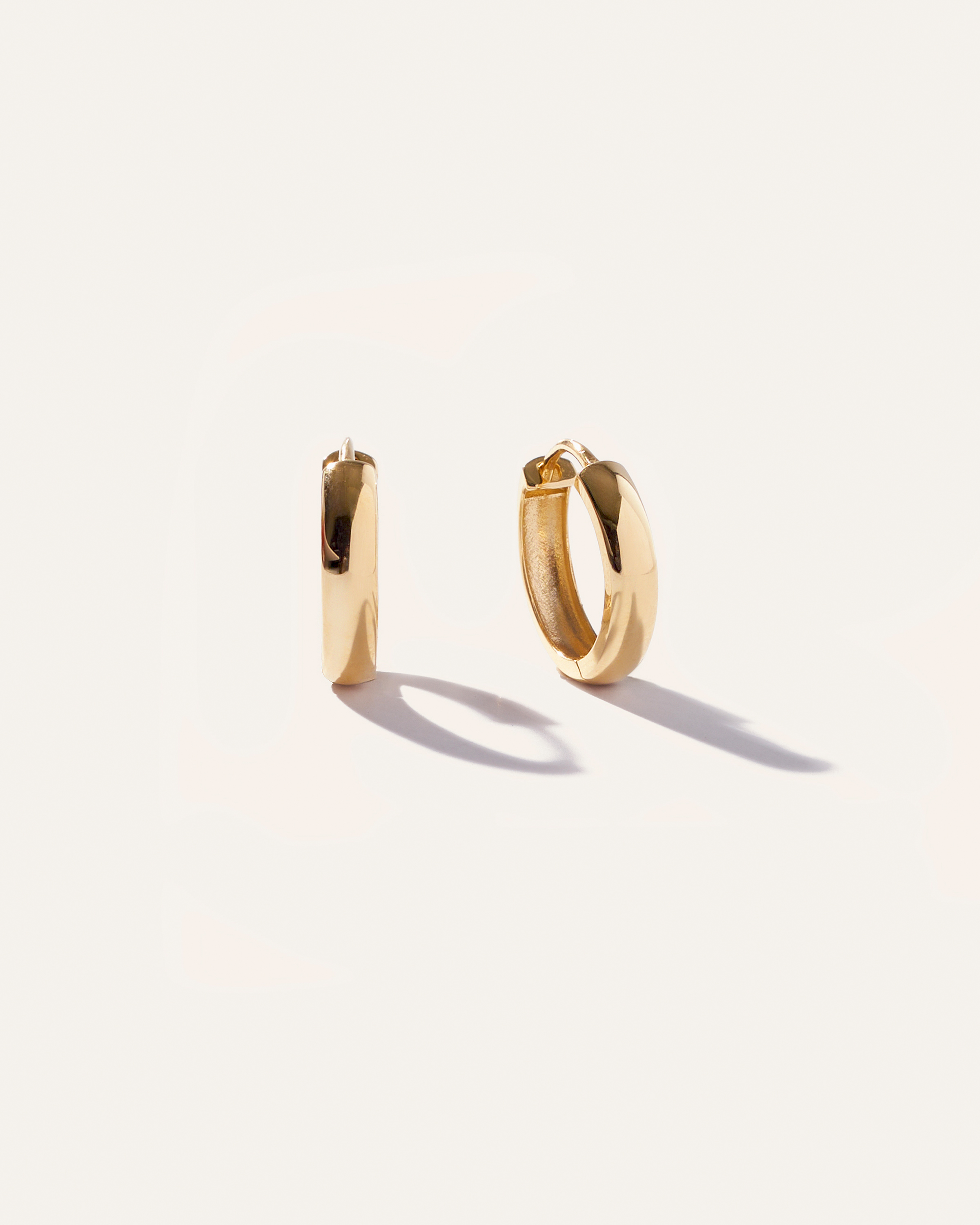 Quince Women's 14k Gold Bold Medium Hoop Earrings