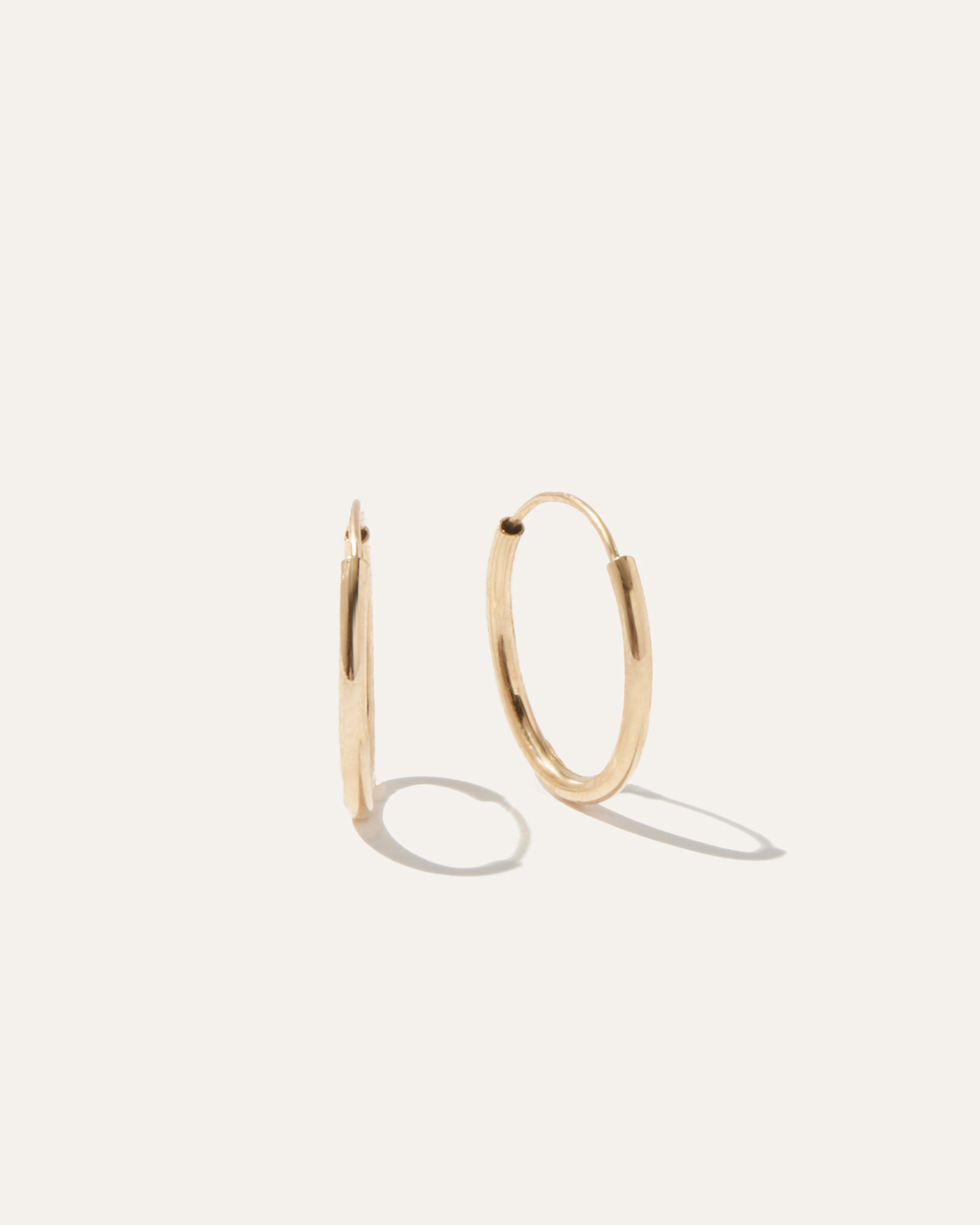 14K Gold Everyday Hoops in Yellow Gold