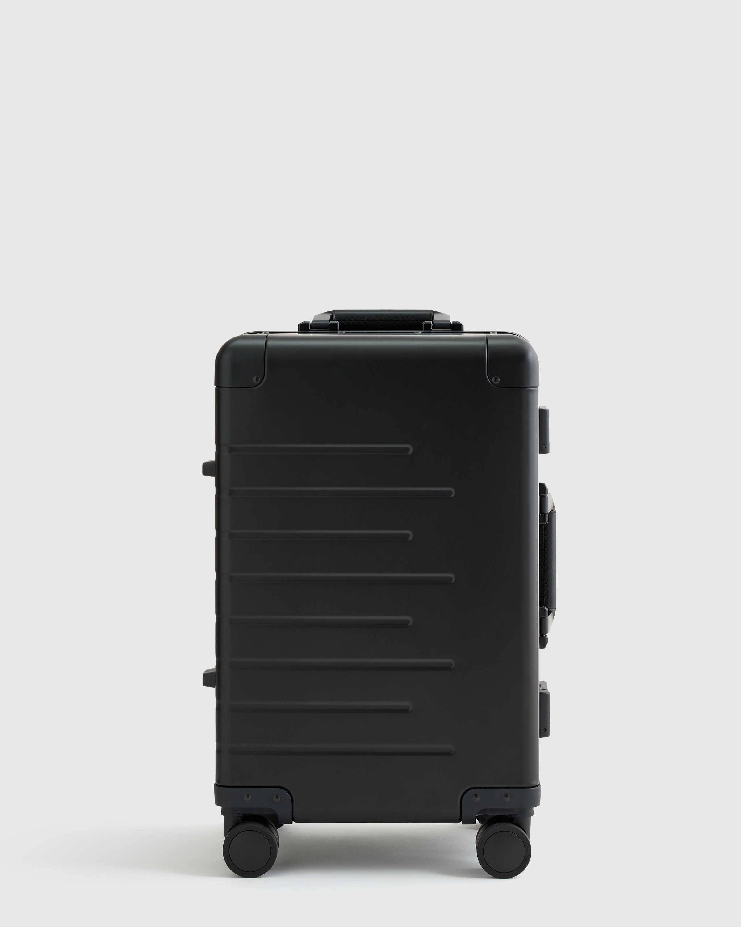 Aluminum Carry-On Suitcase - Black