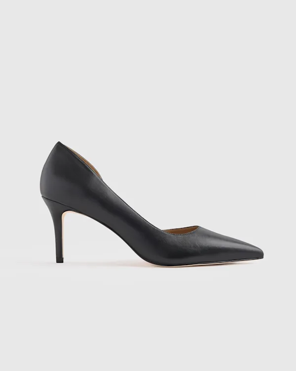 Italian Leather 75mm d'Orsay Pump 