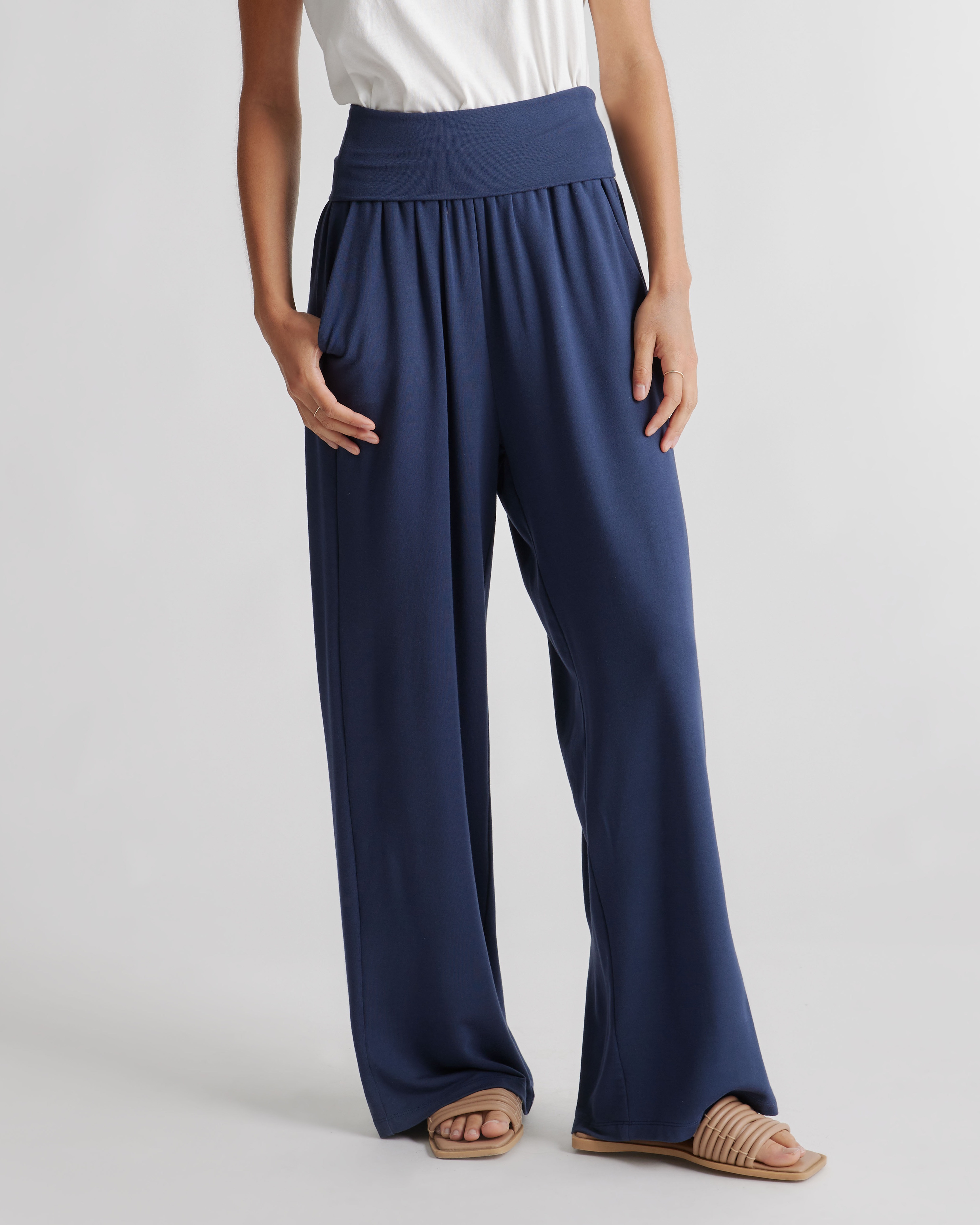 French Terry Modal Wide Leg Pant