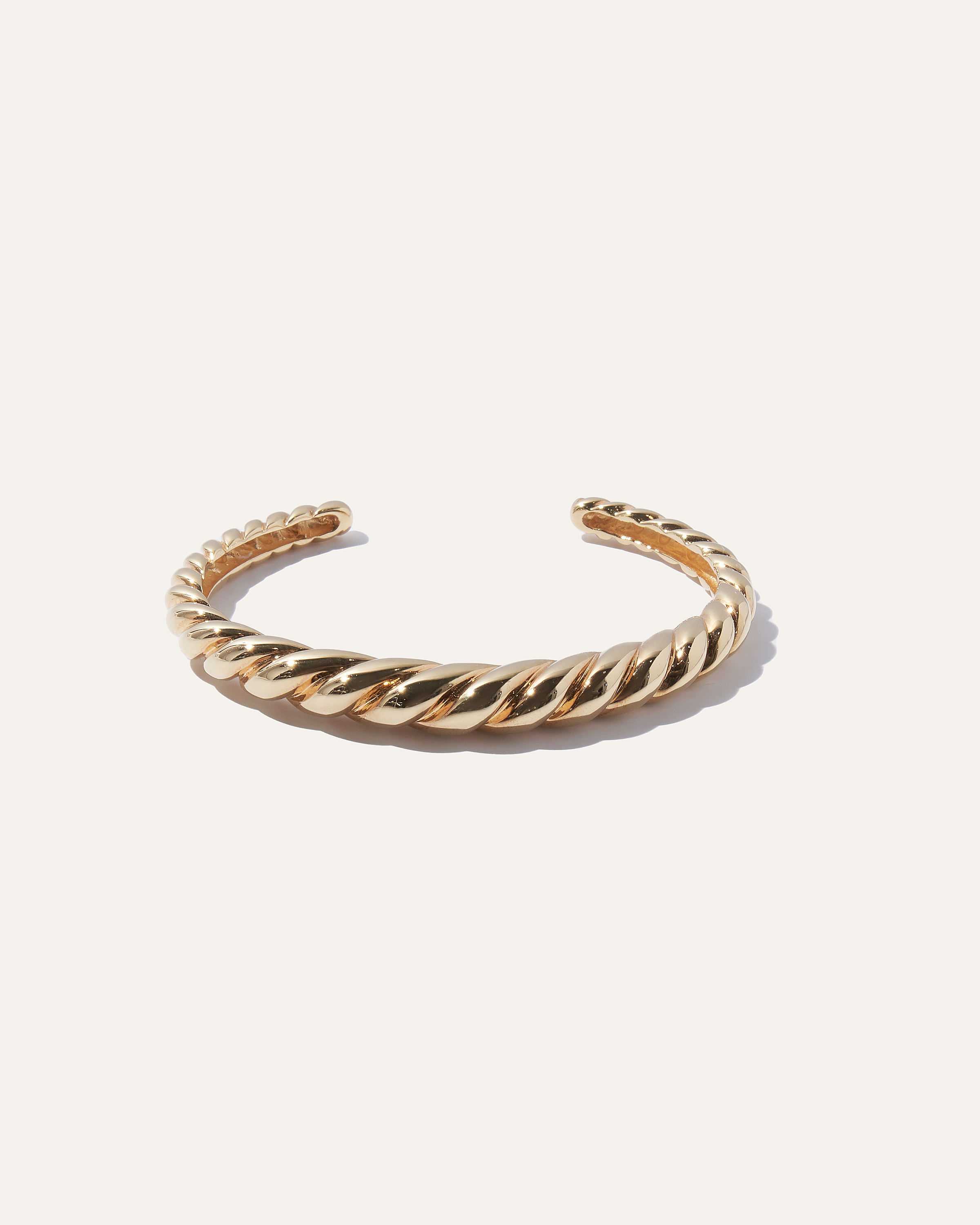 Quince Women's Croissant Dôme Cuff Bracelet In Gold