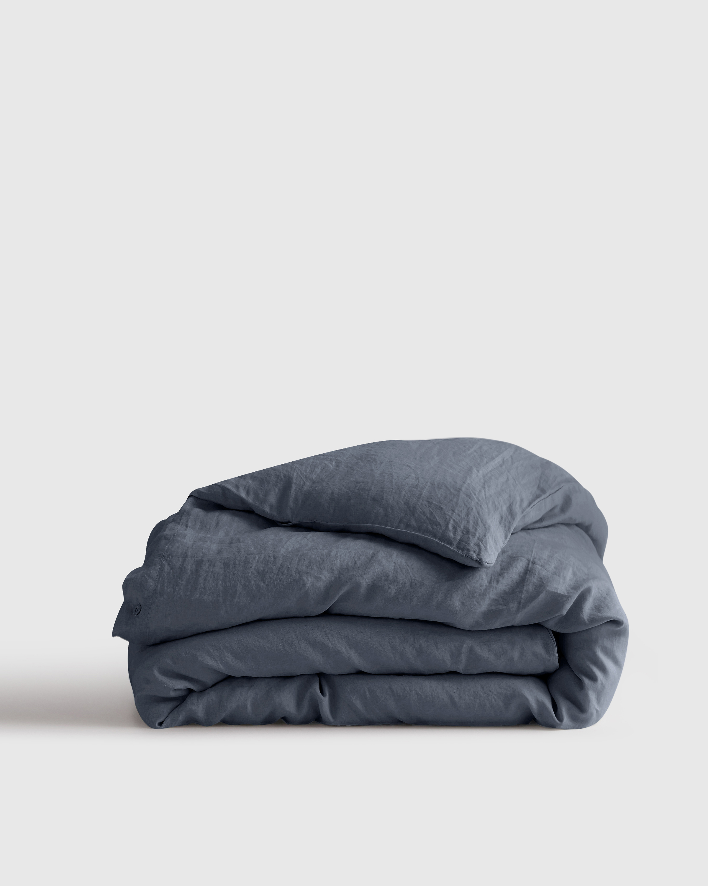 quince tobacco linen Linen Duvet Cover in Tobacco
