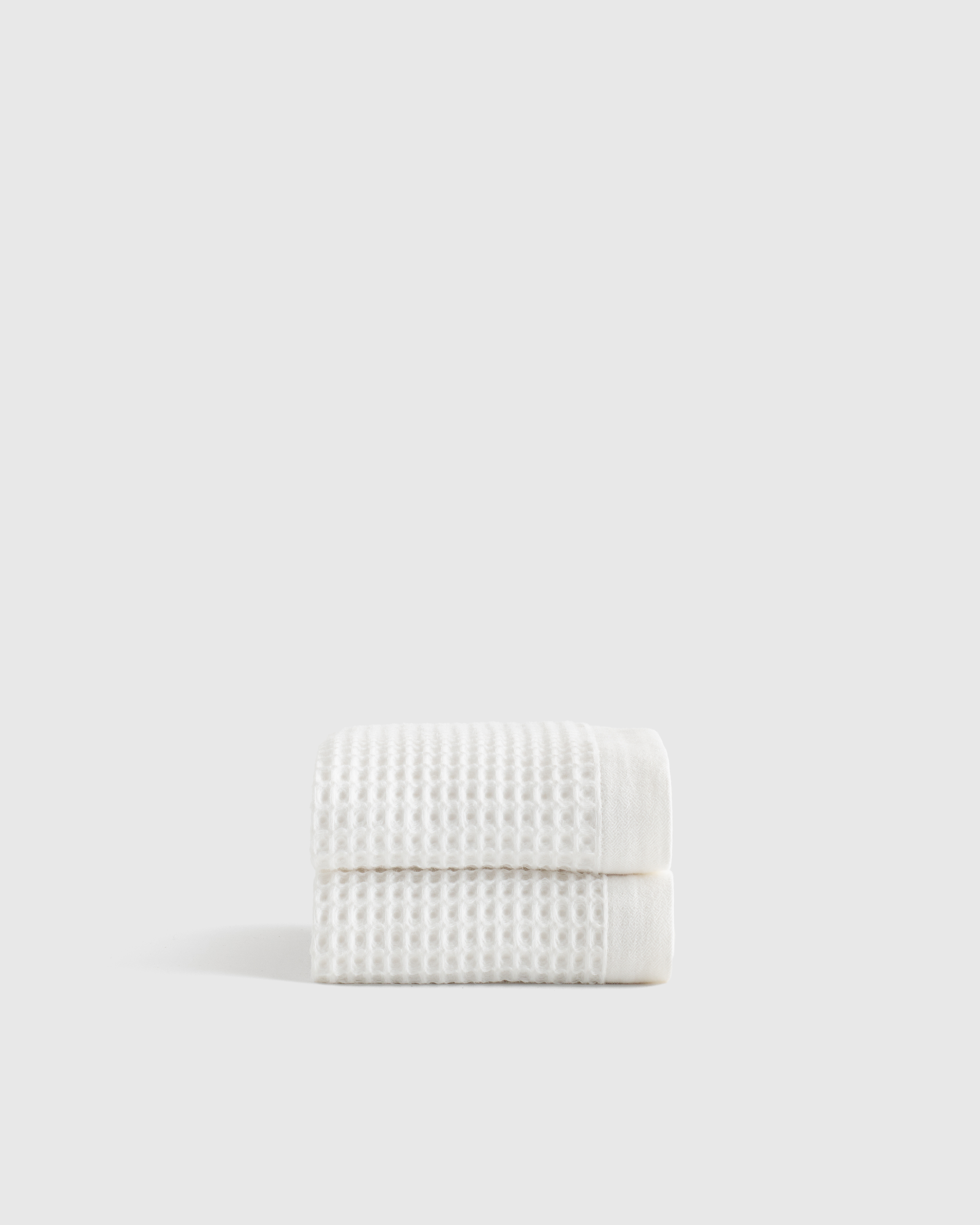 Quince Organic Turkish Waffle Hand Towels In White