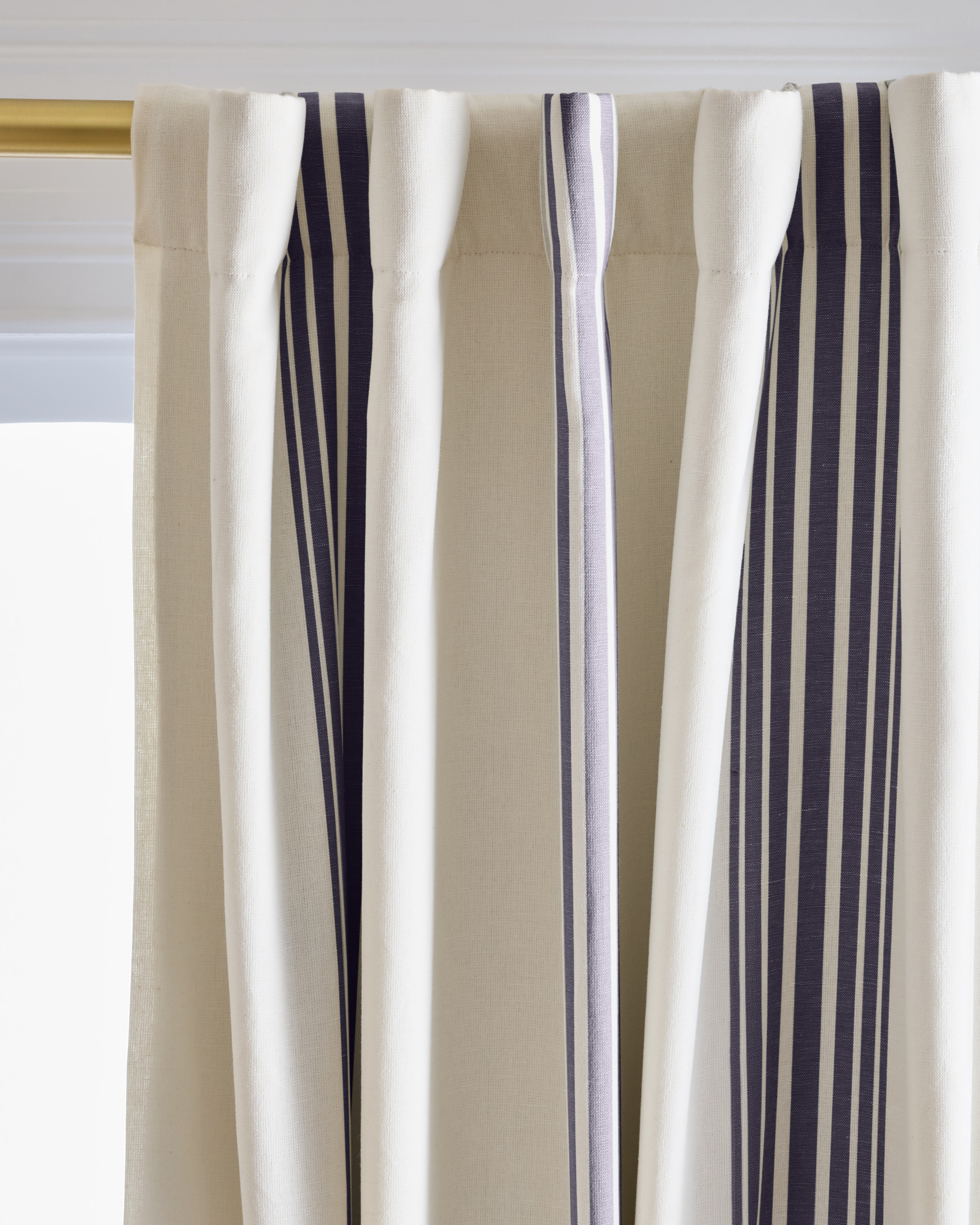 Coastal Stripe Linen/Cotton Blackout Curtain - thumbnail 8