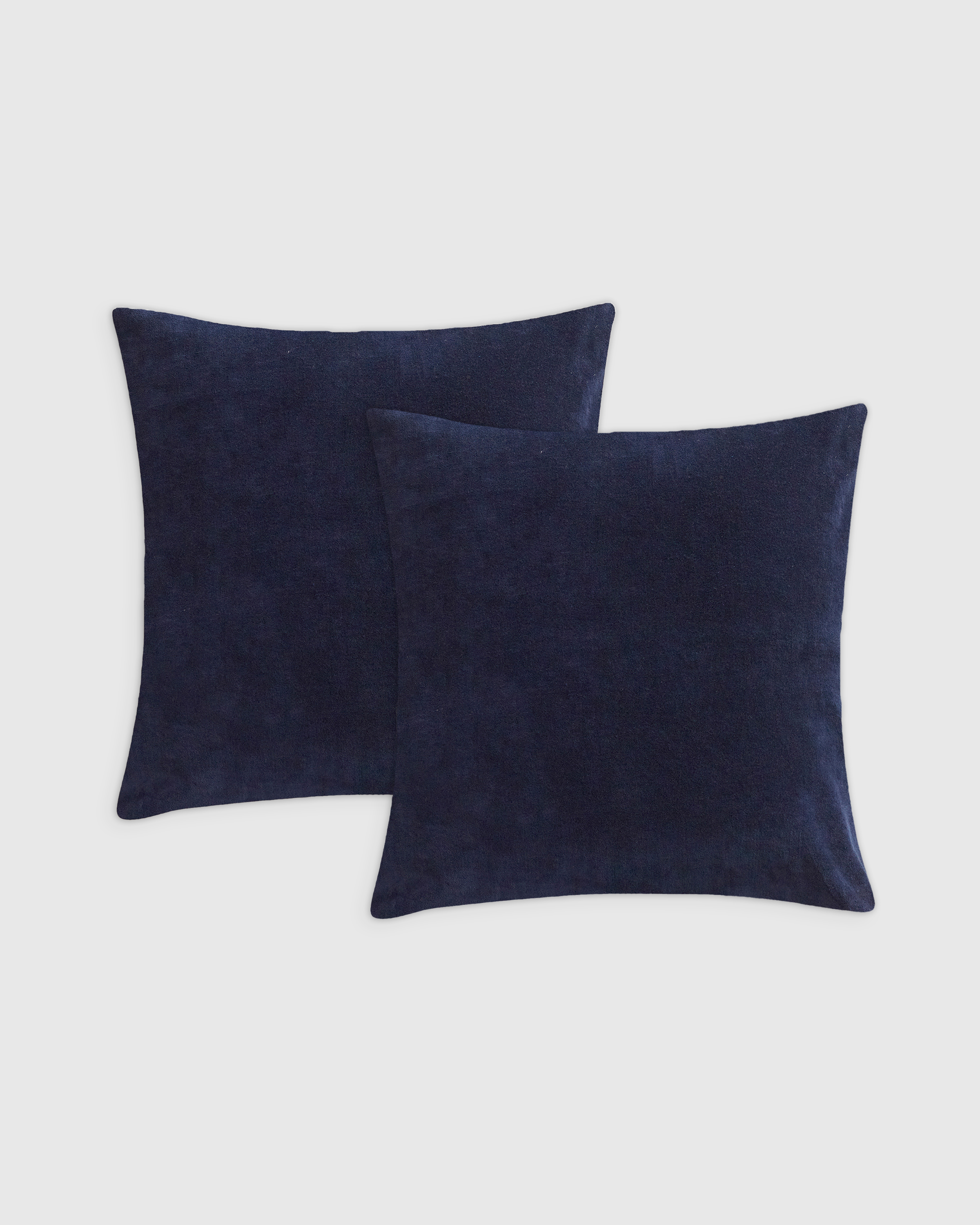Quince Washed Velvet Pillow Cover Set Of 2 In Blue