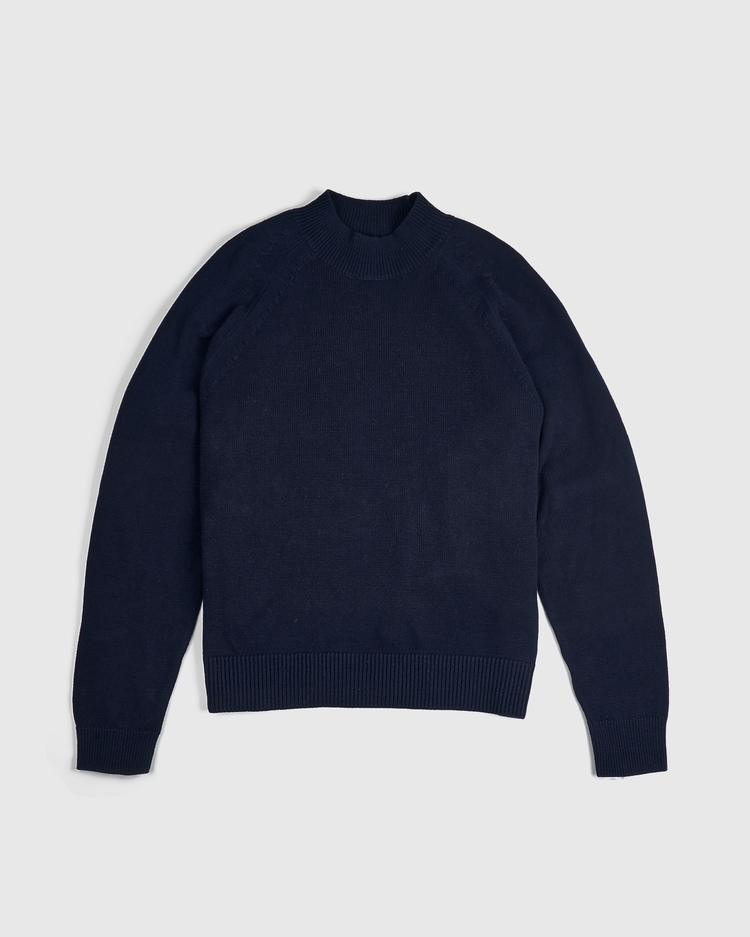 その他 TEN MOCK NECK COTTON KNIT NAVY L TEN MOCK NECK COTTON KNIT NAVY L