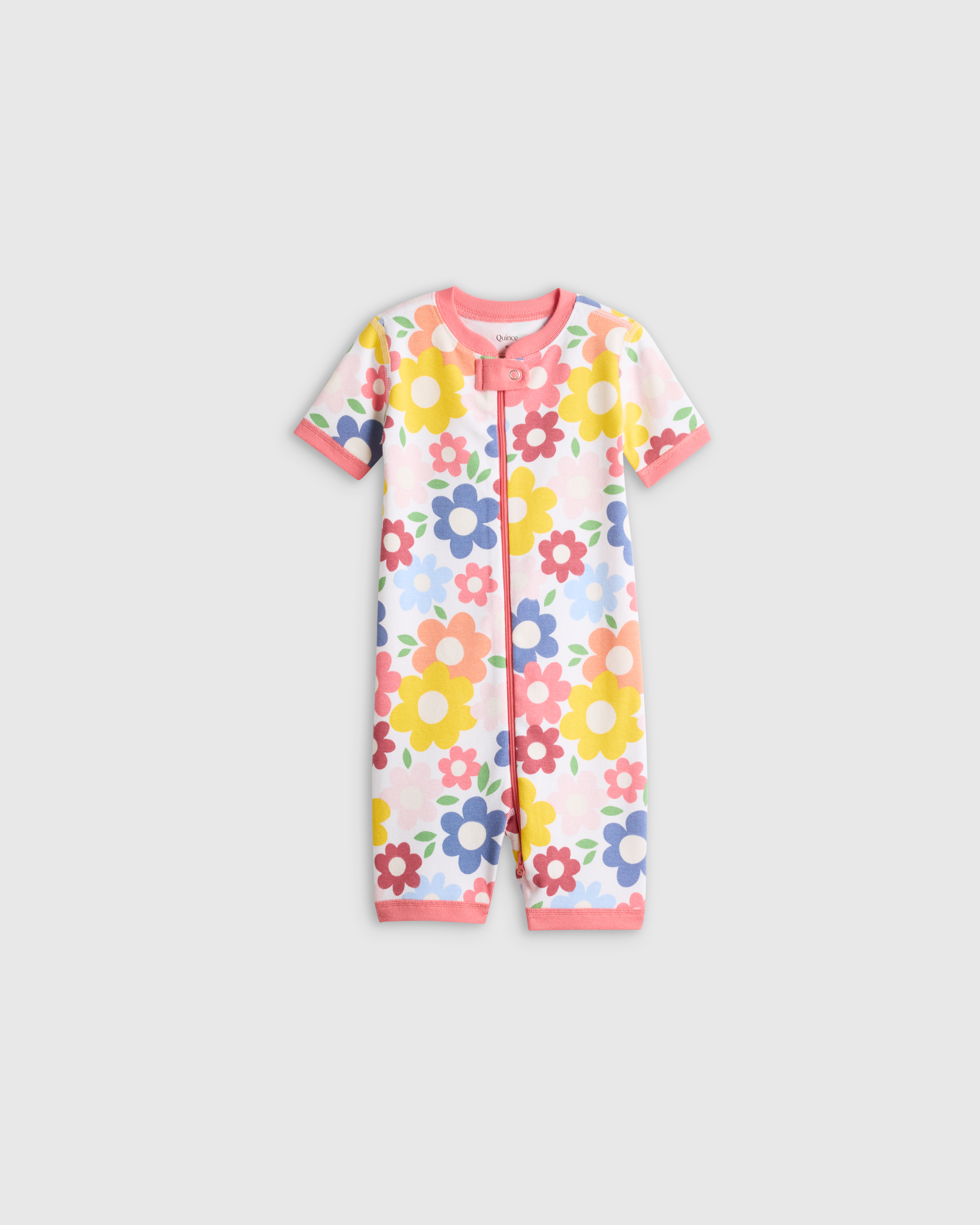 100% Organic Cotton Shortie Onesie Pajama