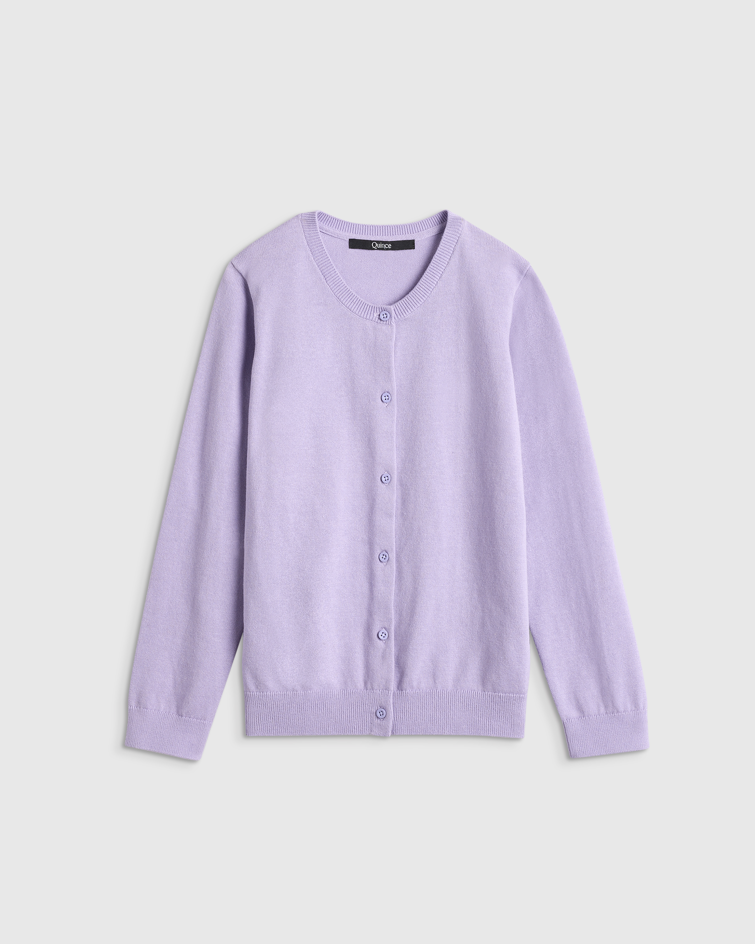 100% Organic Cotton Crewneck Cardigan - thumbnail 4