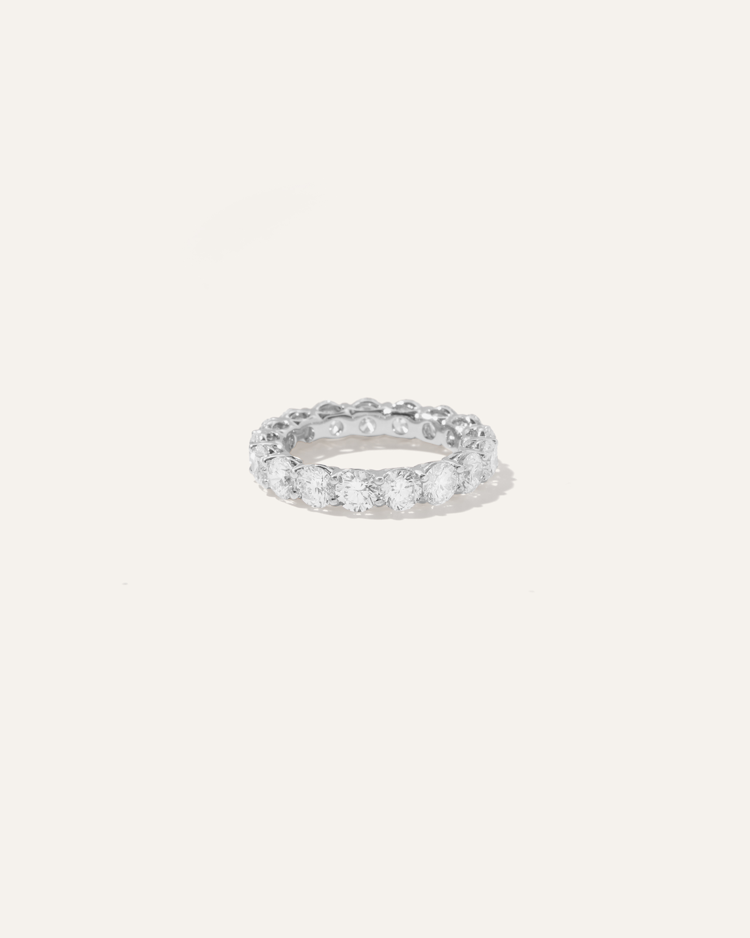 Quince Women's Lab Grown Diamond Round Eternity Band Rings In White Gold