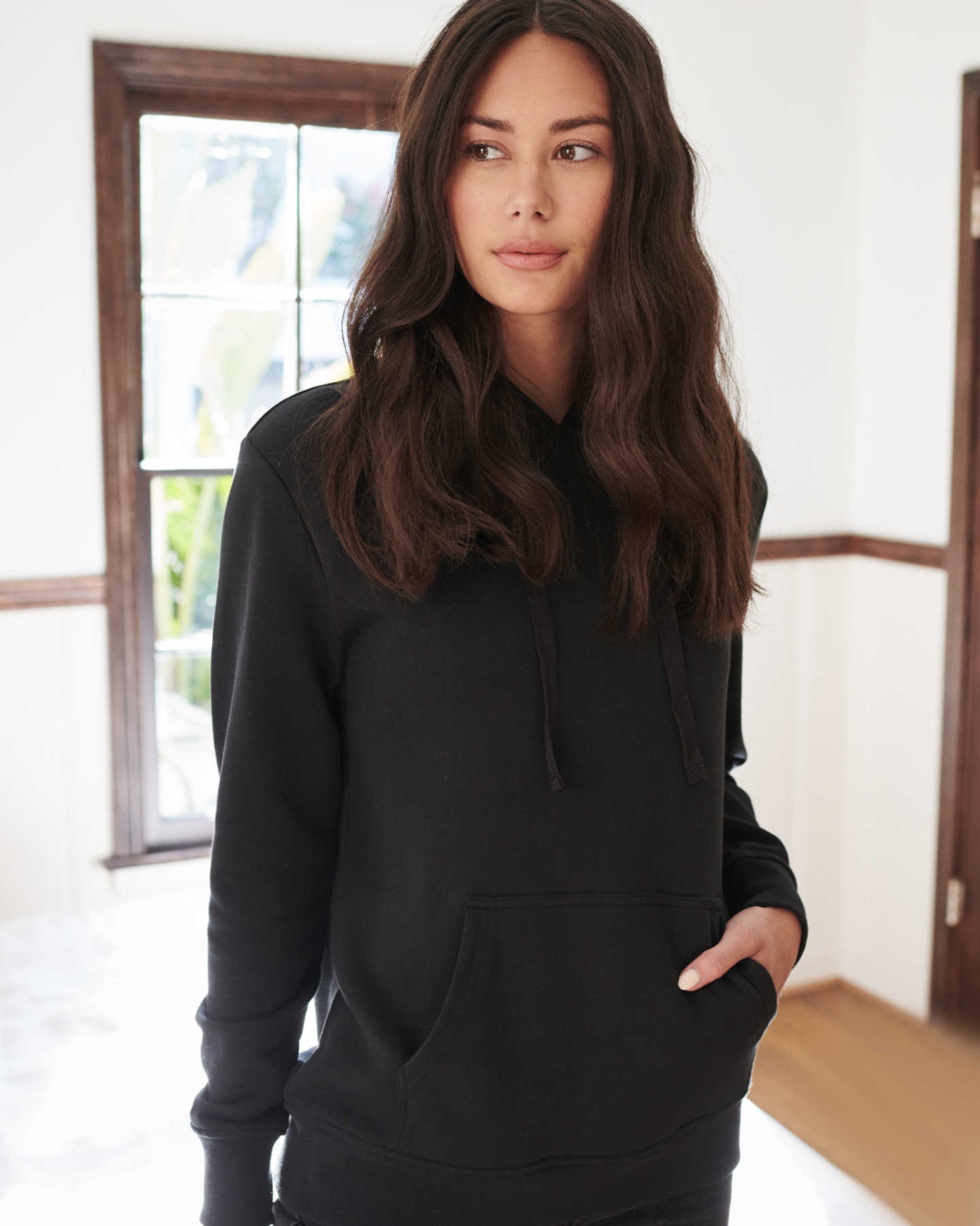 Organic French Terry Hoodie - Black