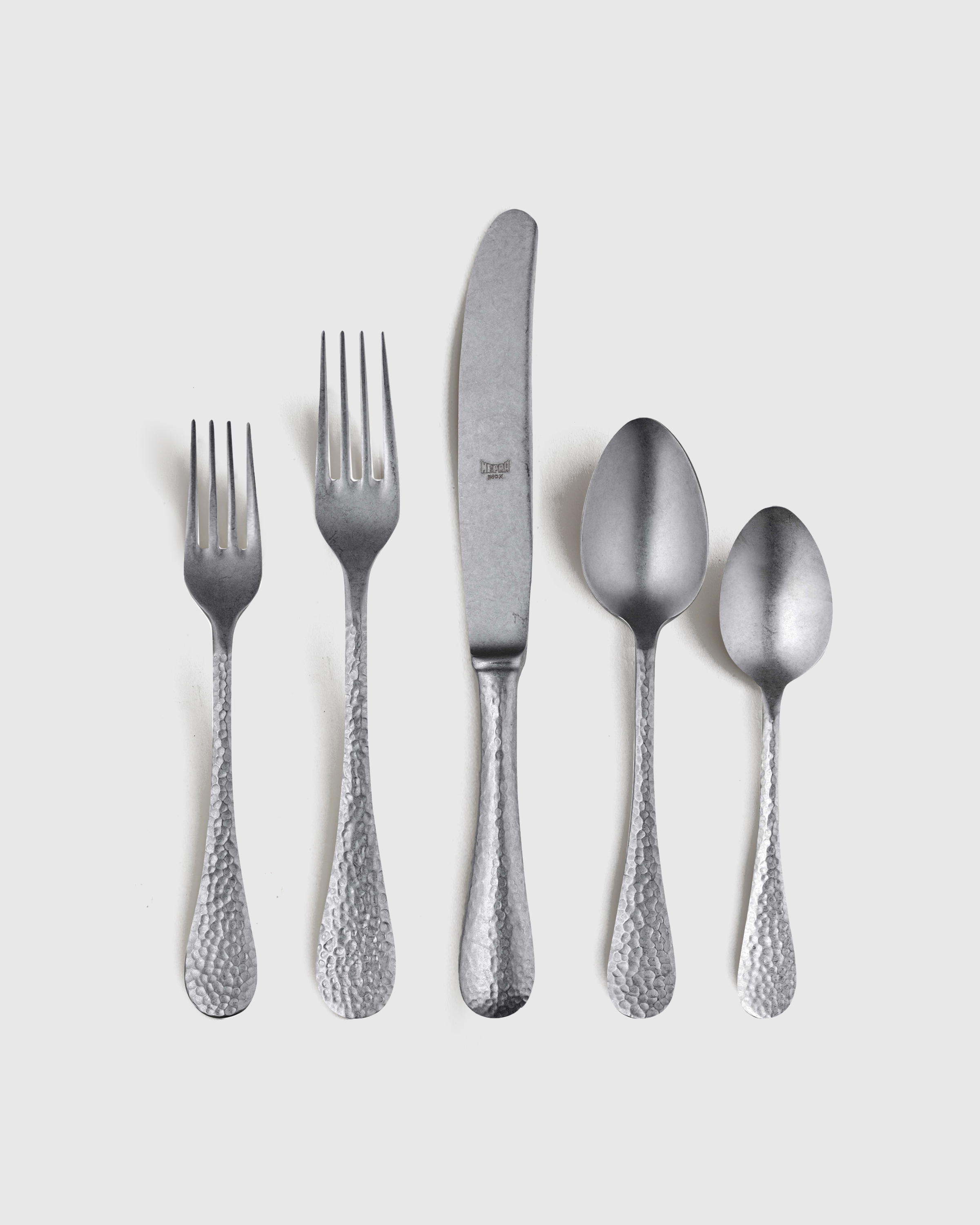 Quince Epoque Flatware 20-pc Set In Pewter Stainless Steel