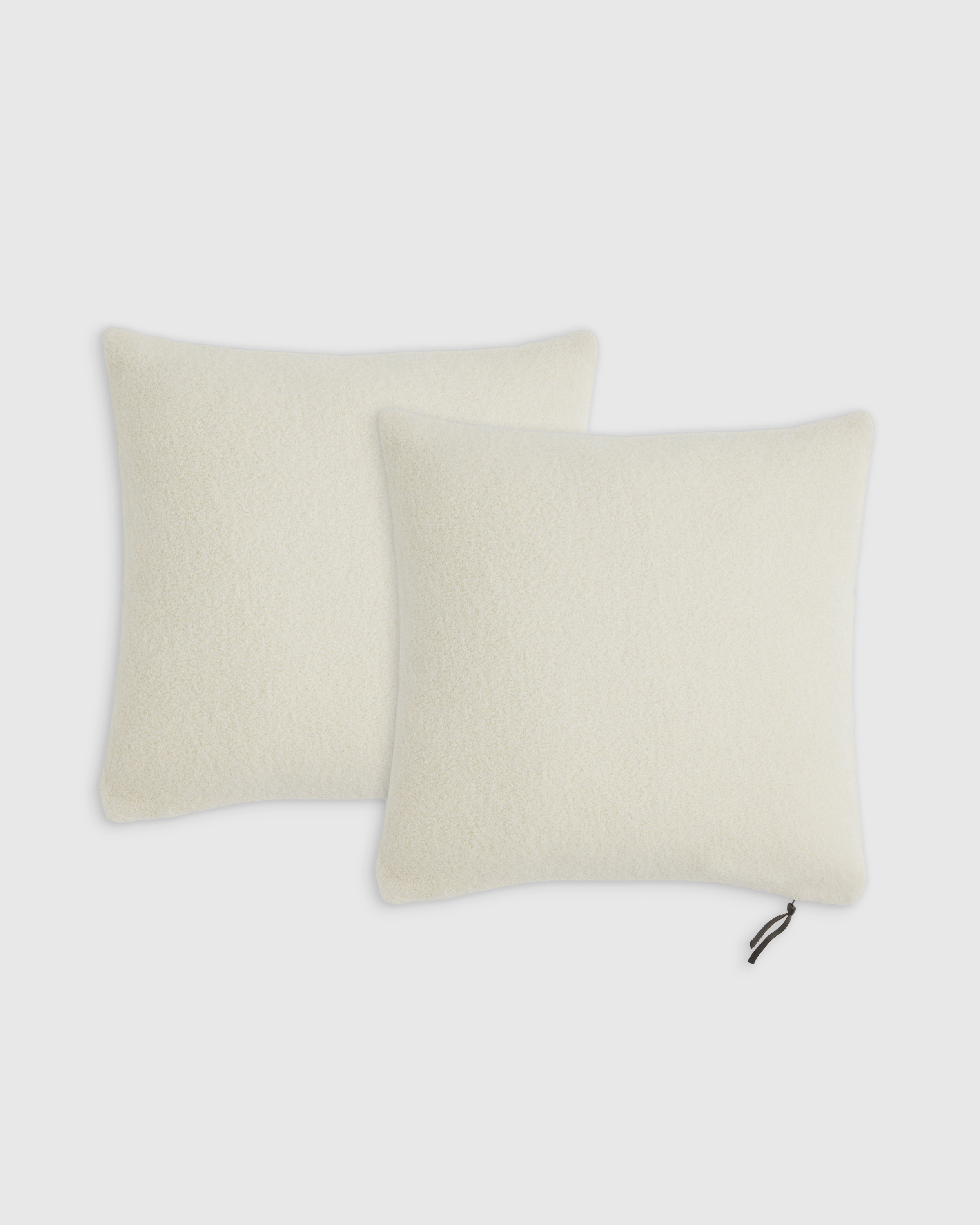 Quince Alpaca Boucle Pillow Cover Set Of 2 In Ivory