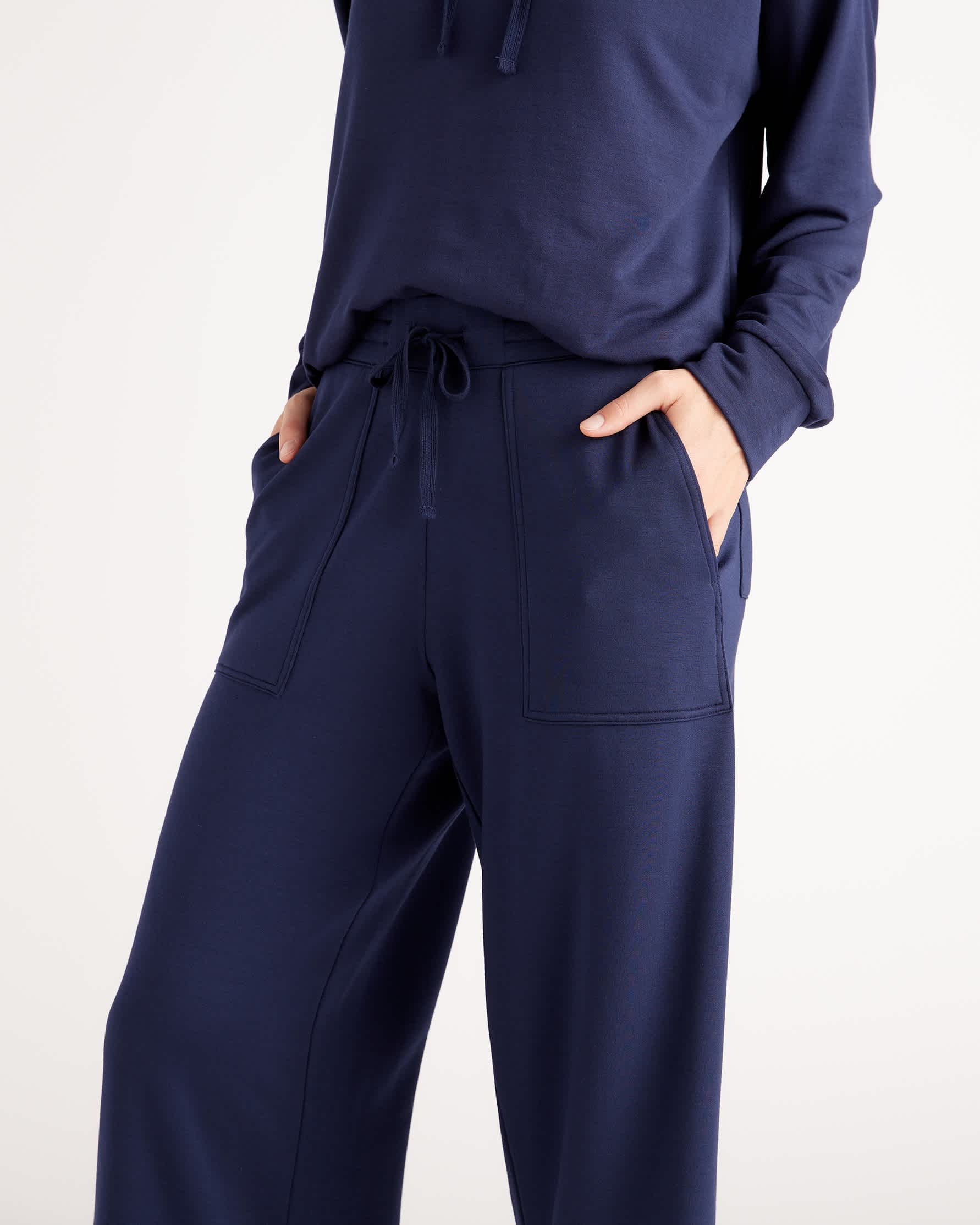 fleece wide leg pants