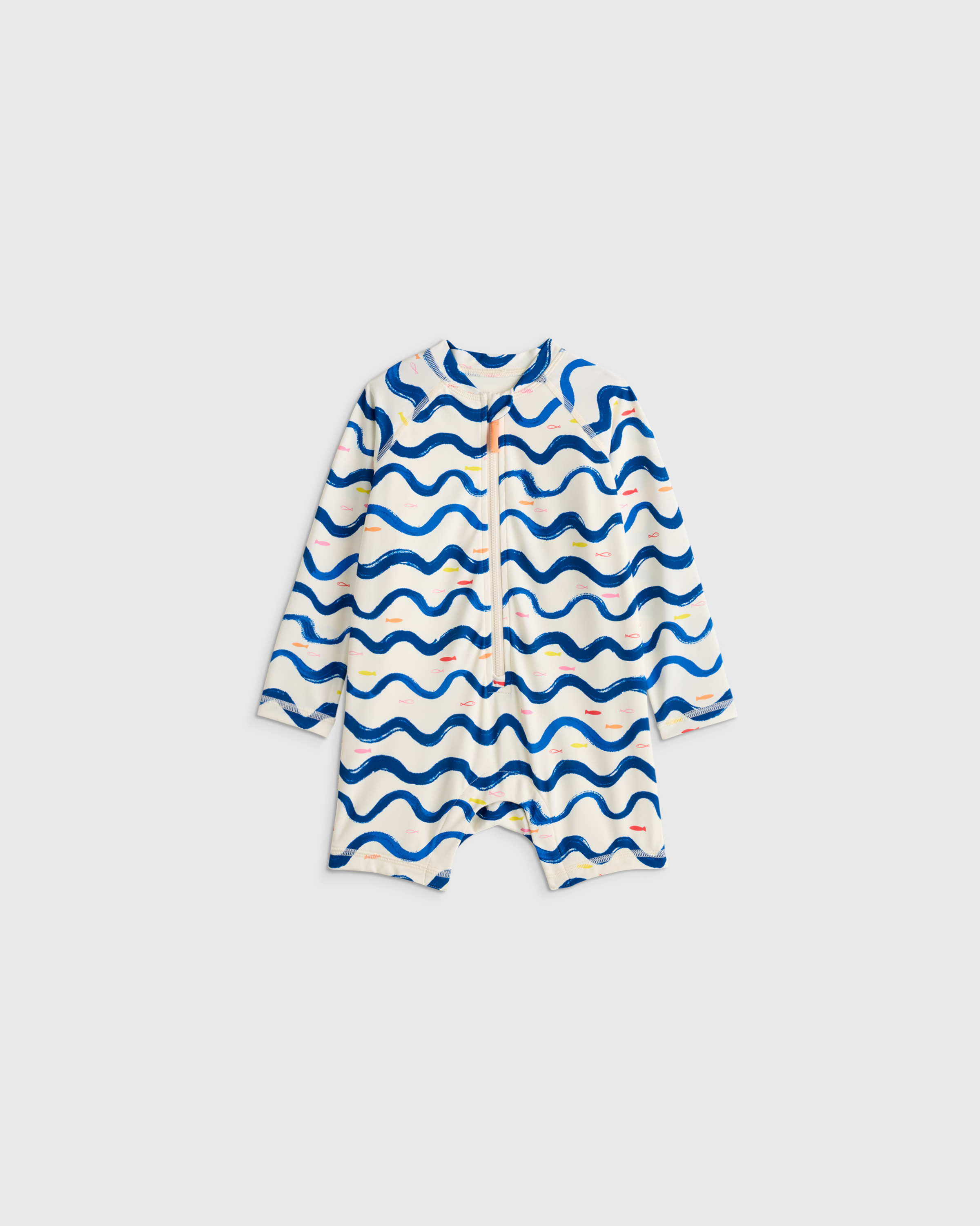 Long Sleeve Zip-Up Rash Guard One-Piece - Toddler - thumbnail 7